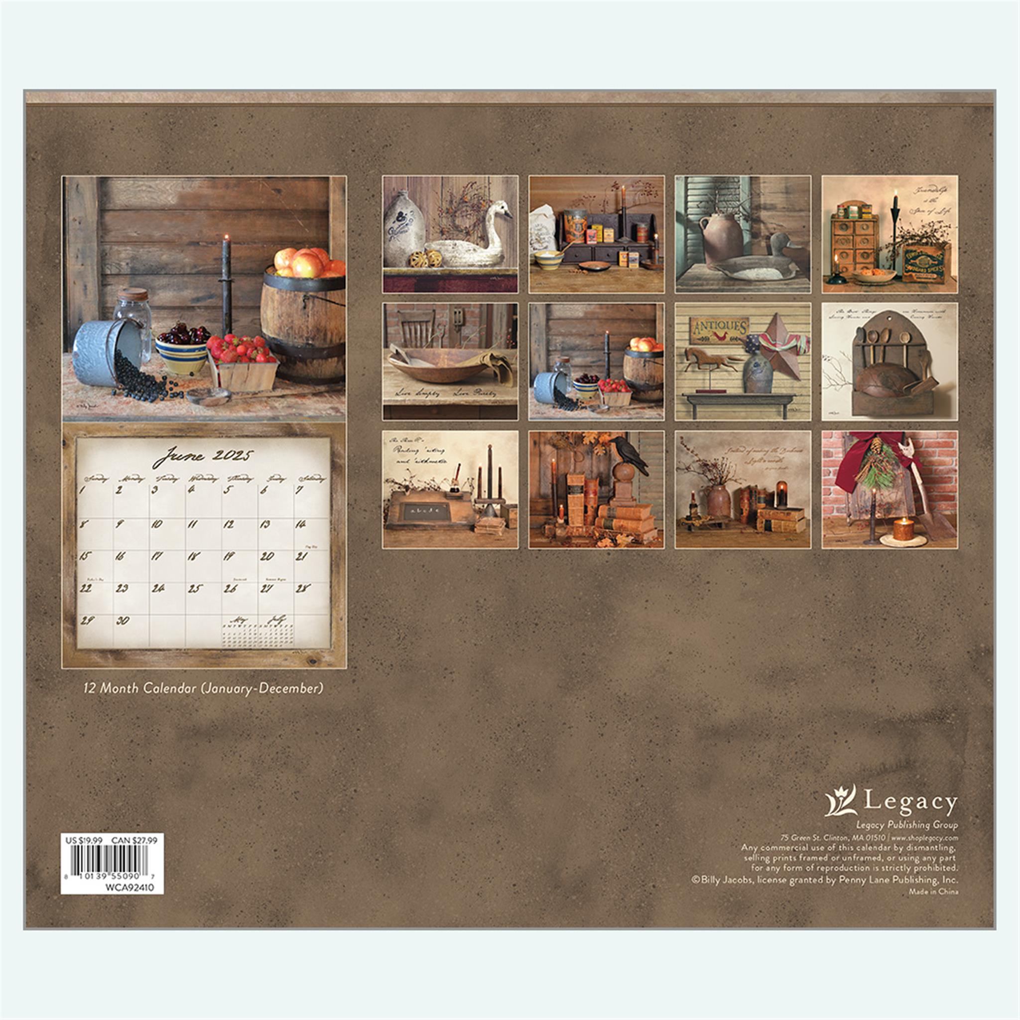 Simple Treasures Wall 2025 Calendar - Online Exclusive