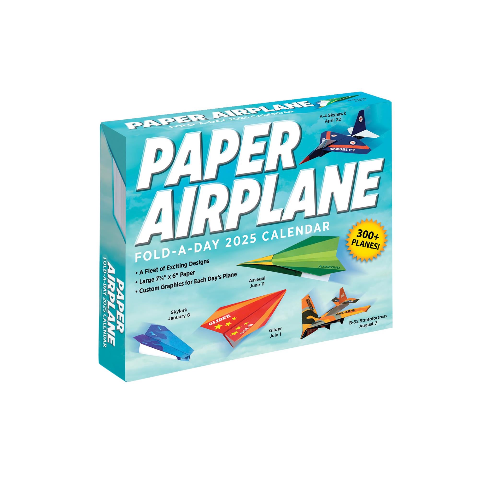 Paper Airplane Fold A Day Box 2025 Calendar