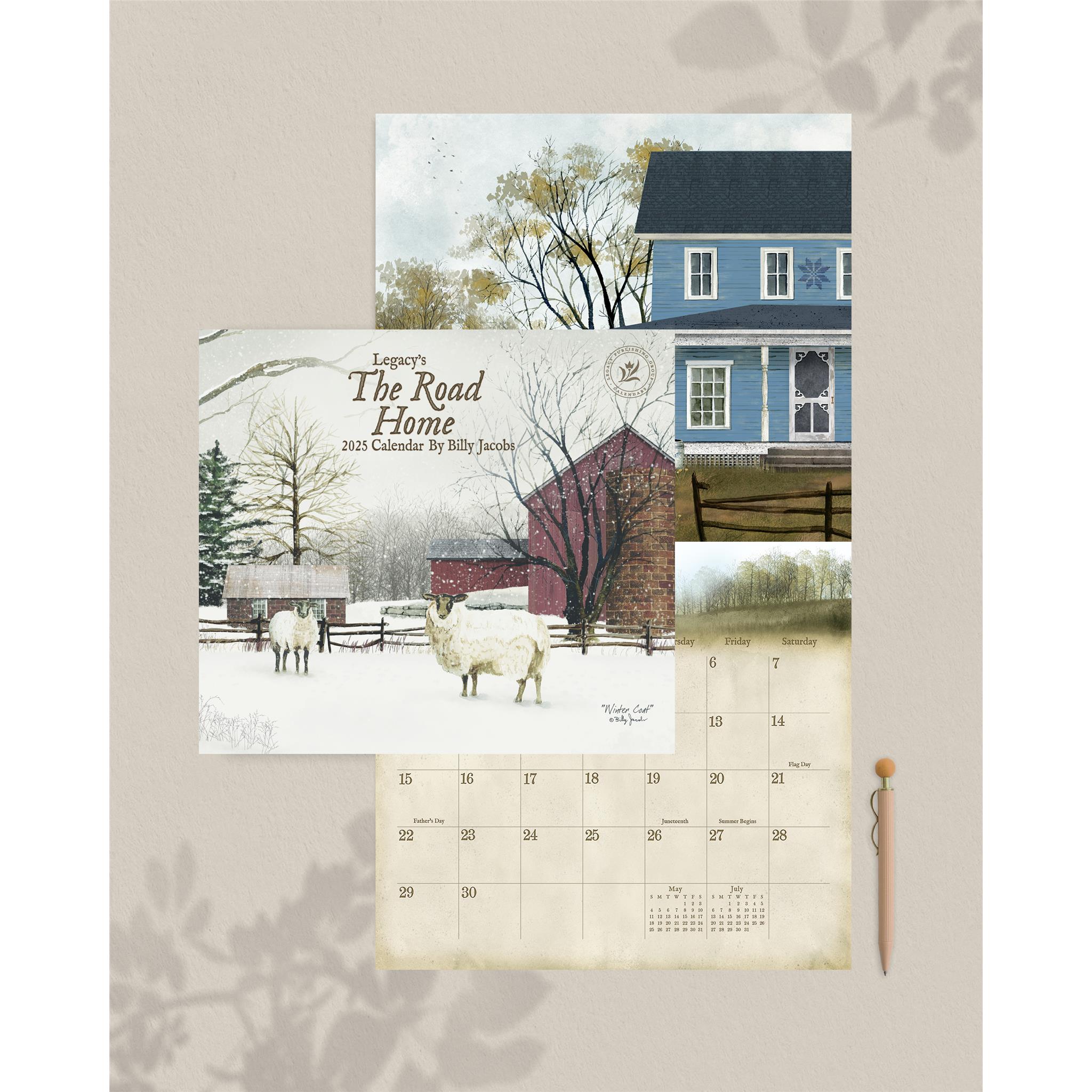 Road Home Wall 2025 Calendar - Online Exclusive