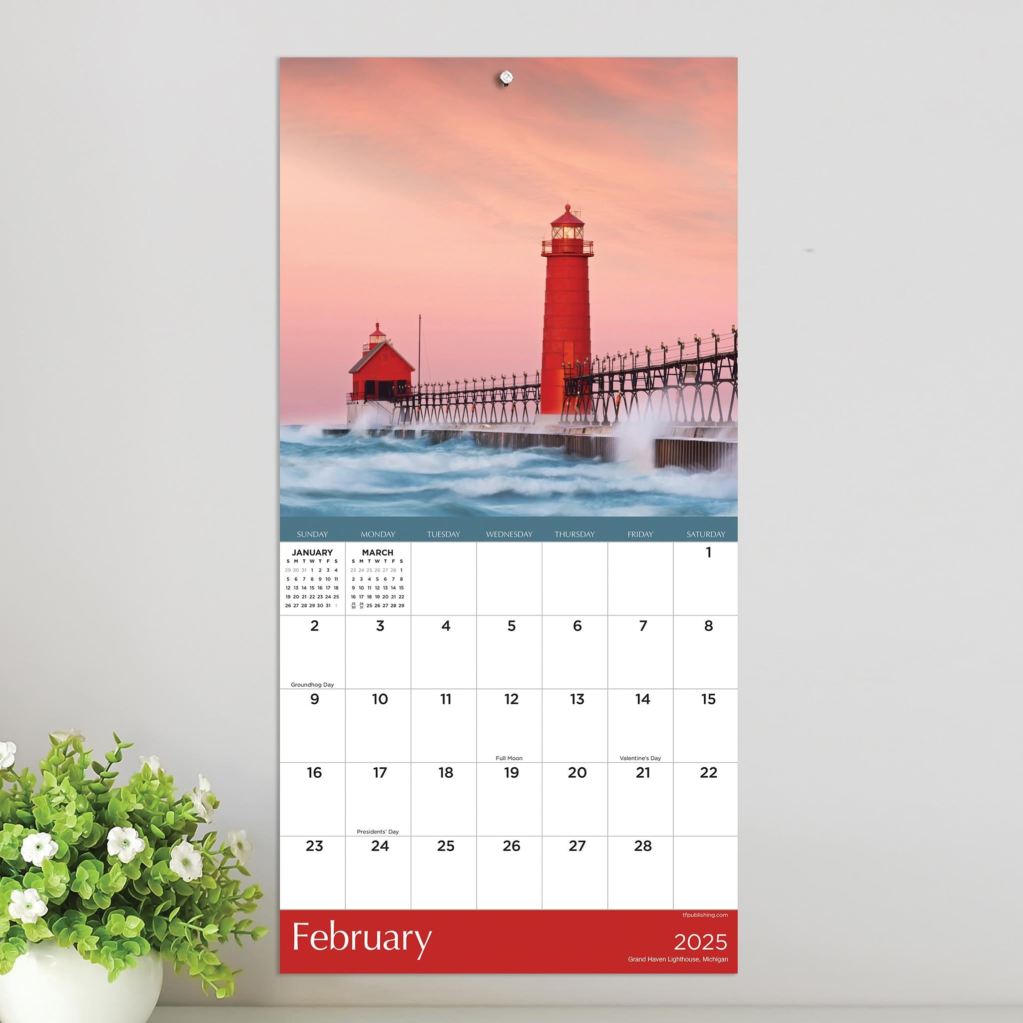 Lighthouses Mini 2025 Calendar - Online Exclusive