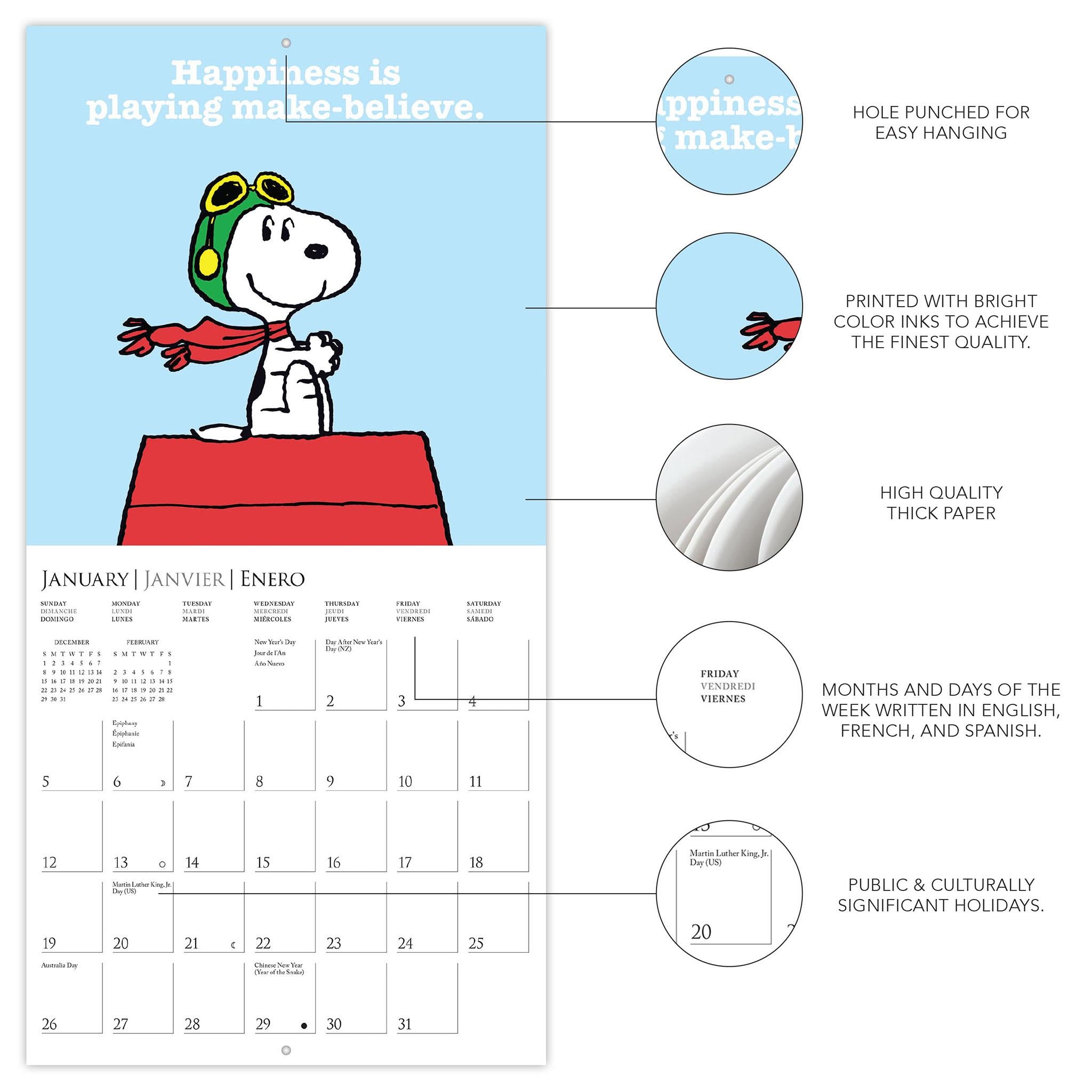 Peanuts Mini 2025 Calendar - Online Exclusive