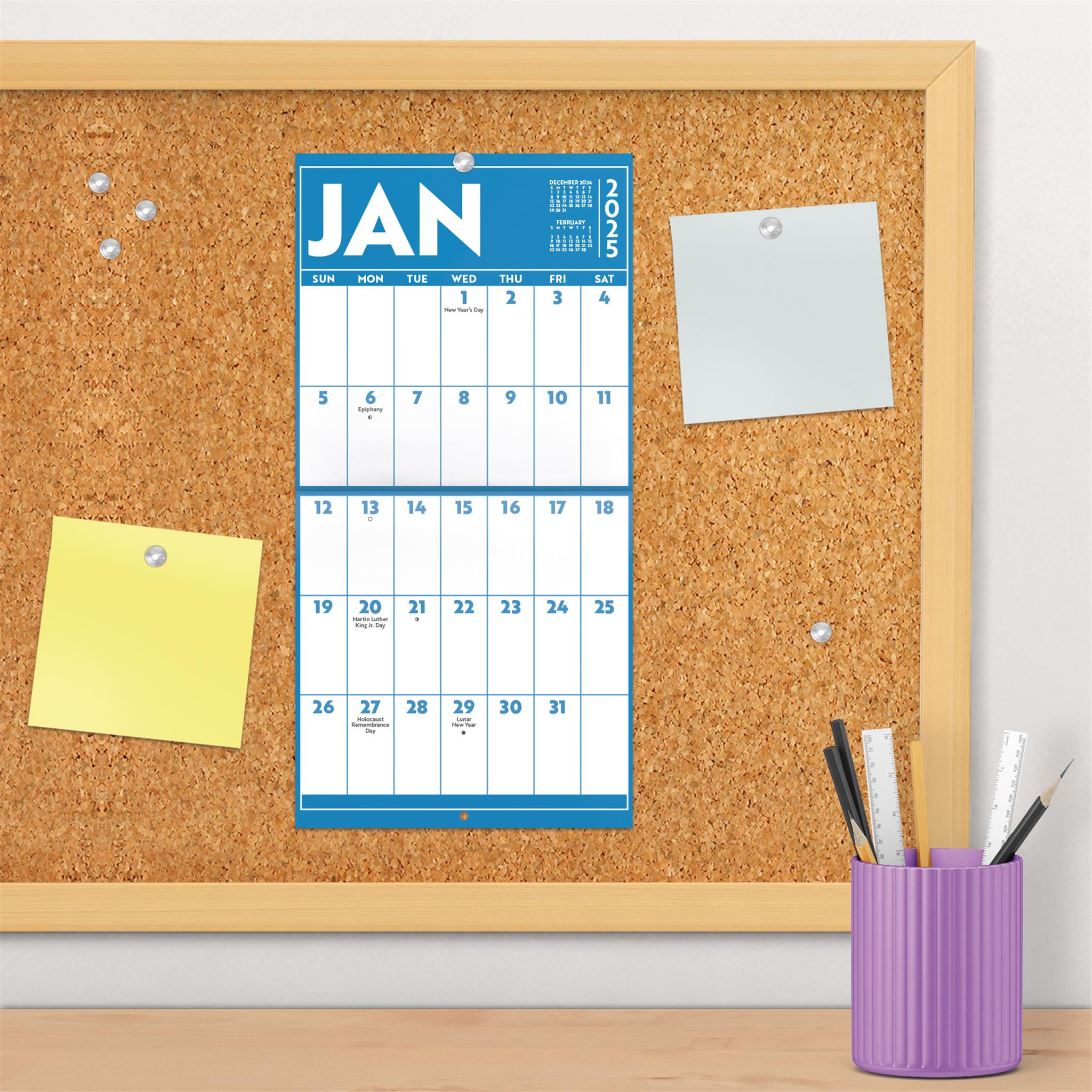 Large Print Mini 2025 Calendar