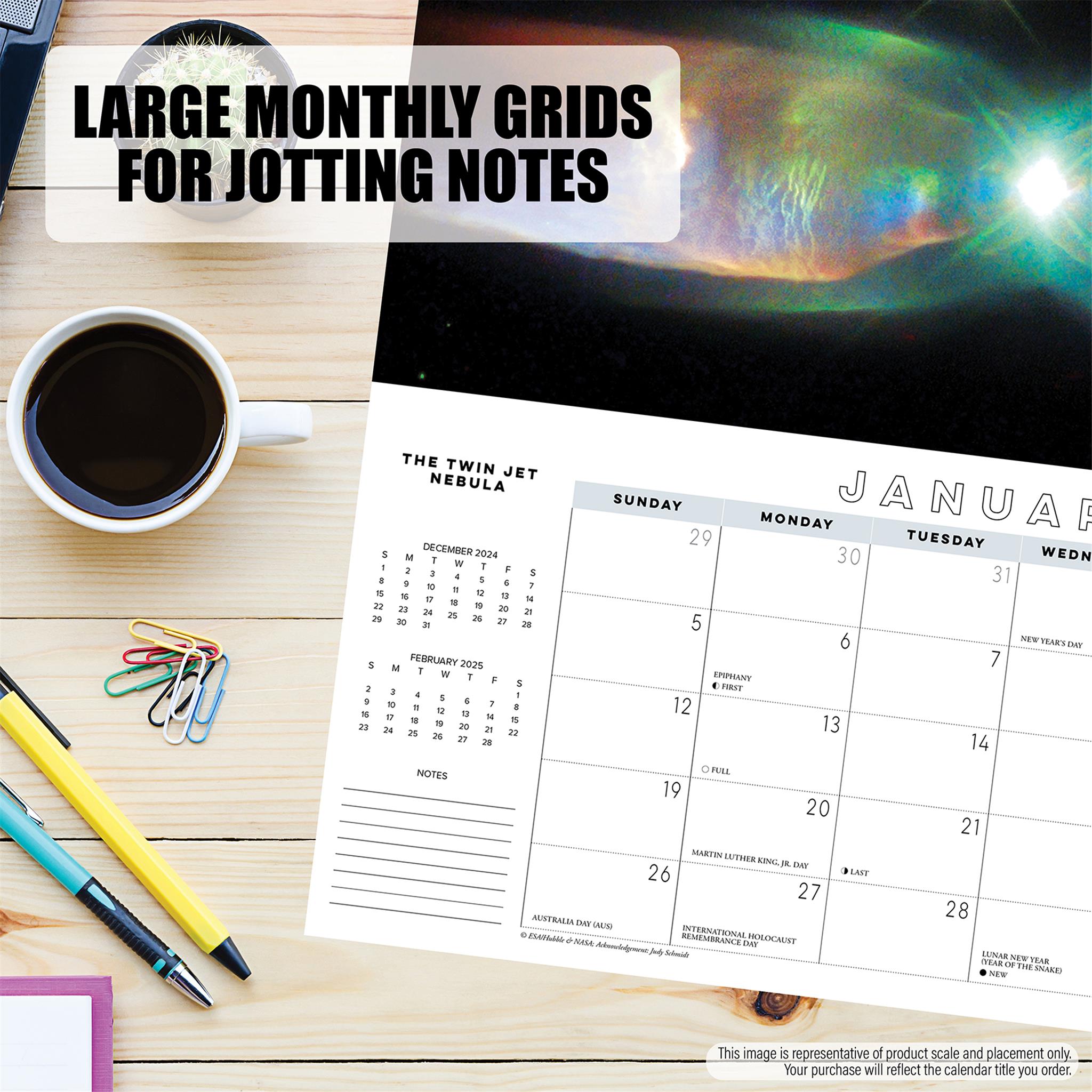 Astronomy Panoramic Slim 2025 Calendar product image | Calendar Club Canada