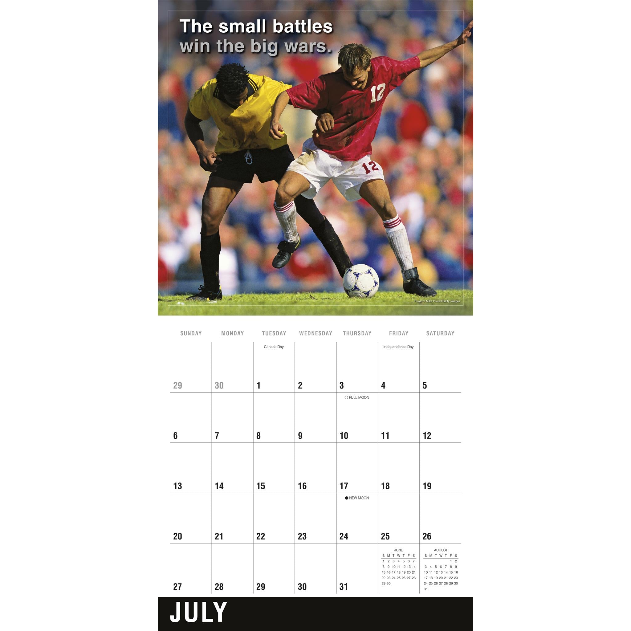 Soccer Wall 2025 Calendar