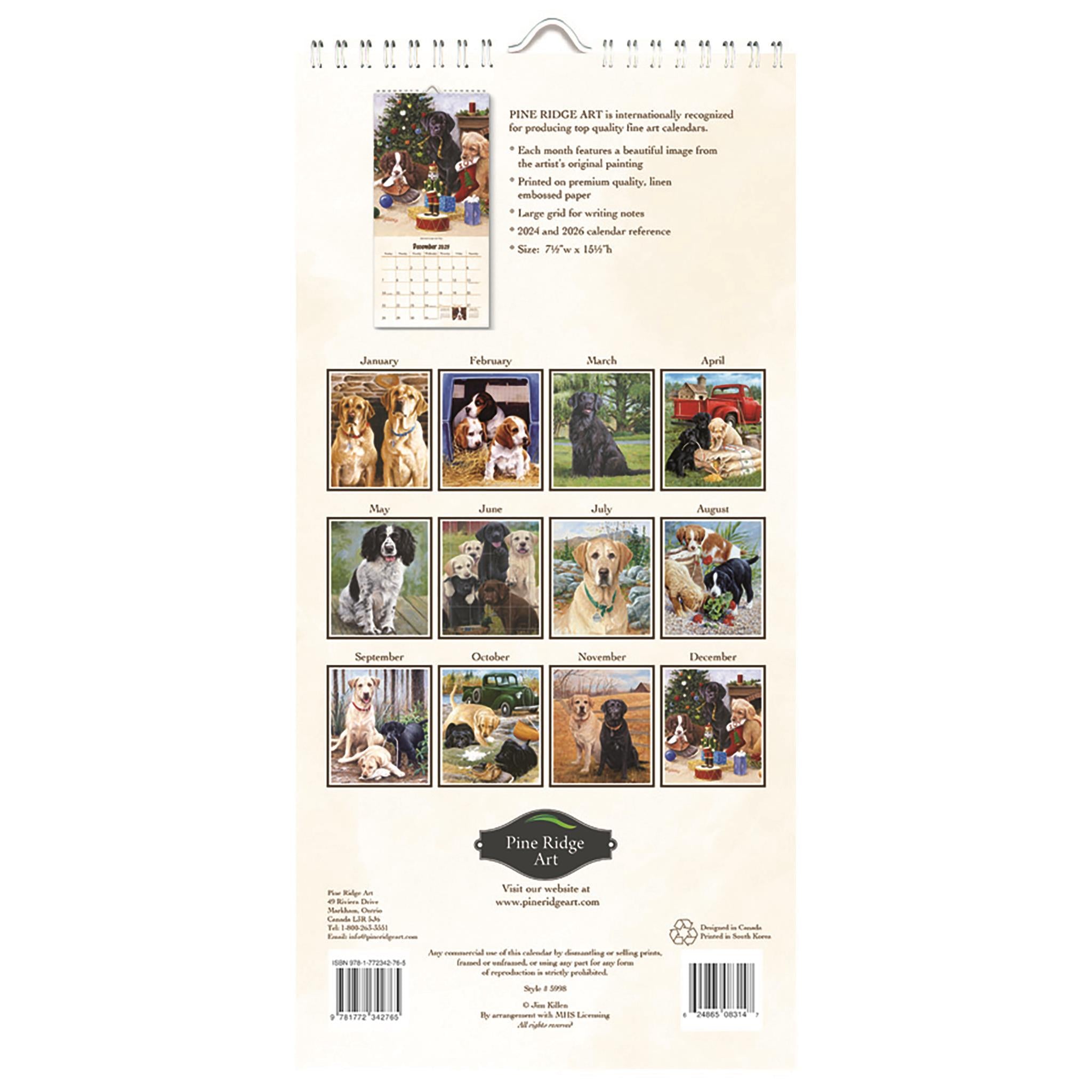 Mans Best Friend Slim 2025 Calendar