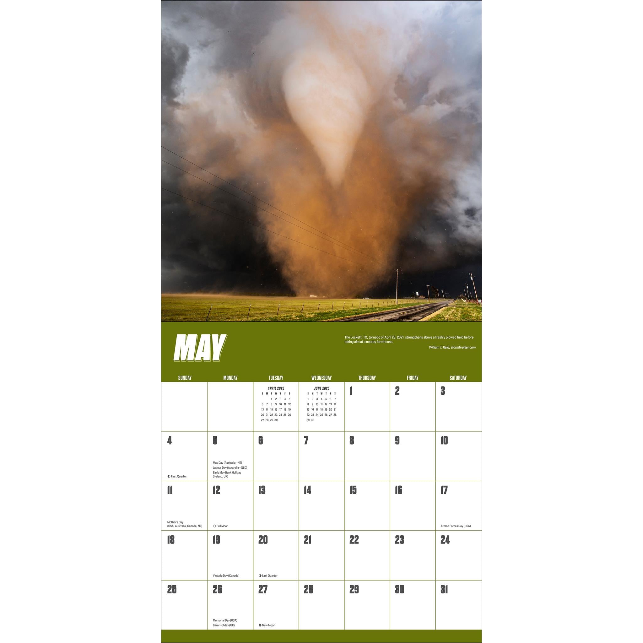 Storm Chasers Wall 2025 Calendar - Online Exclusive