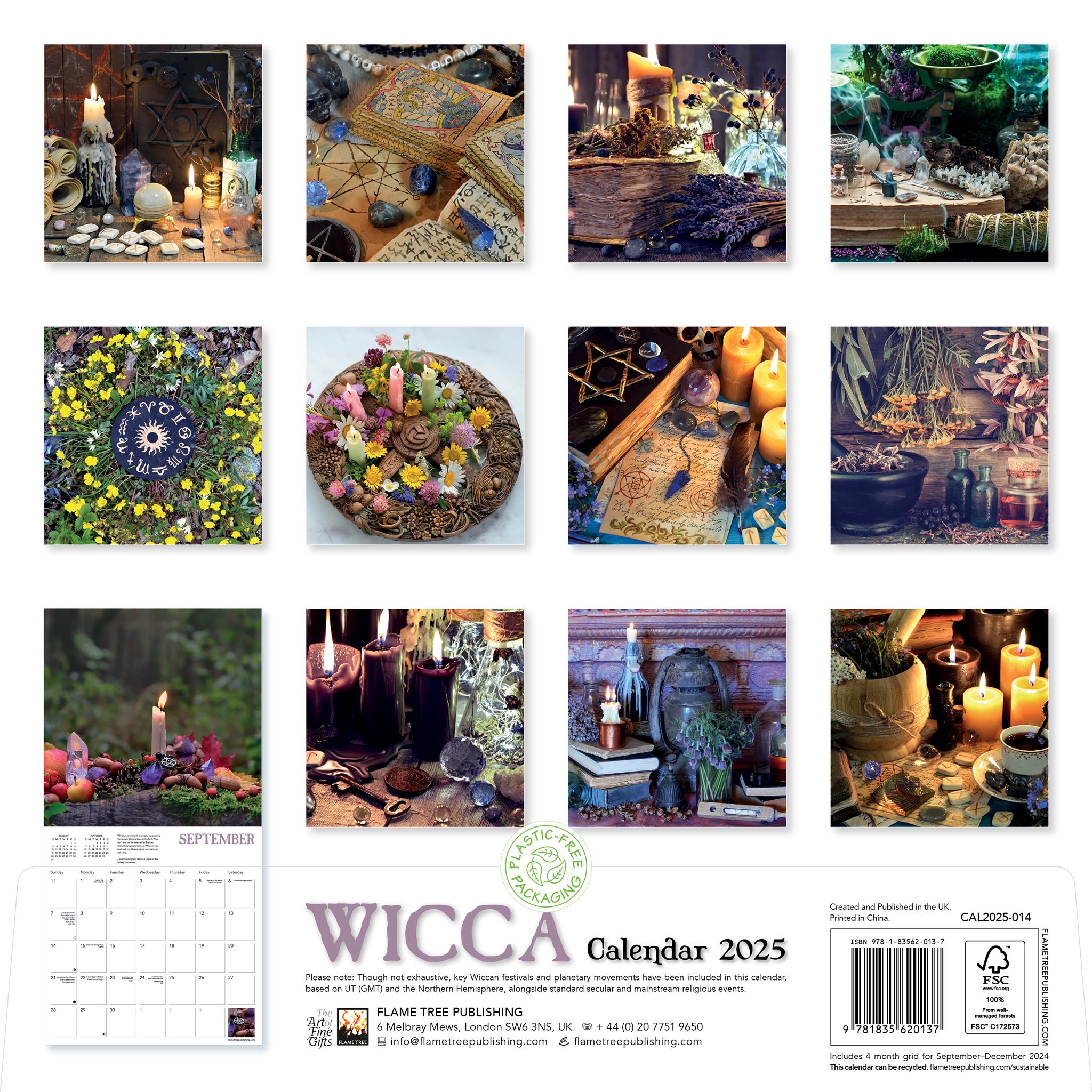 Wicca Wall 2025 Calendar - Online Exclusive