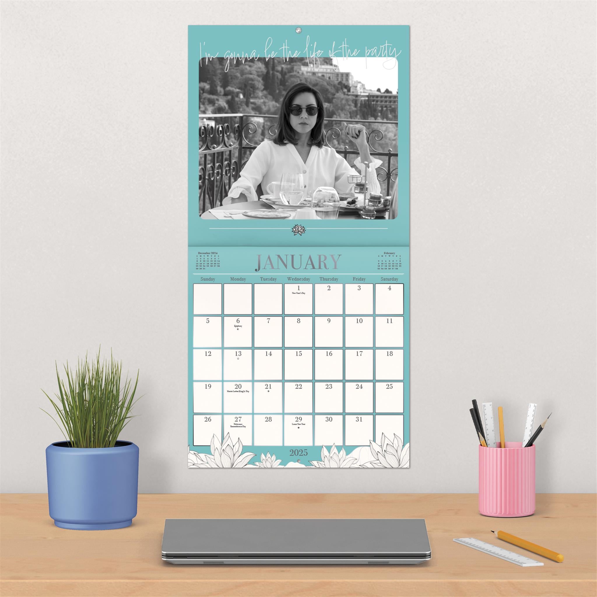 White Lotus Wall 2025 Calendar - Online Exclusive