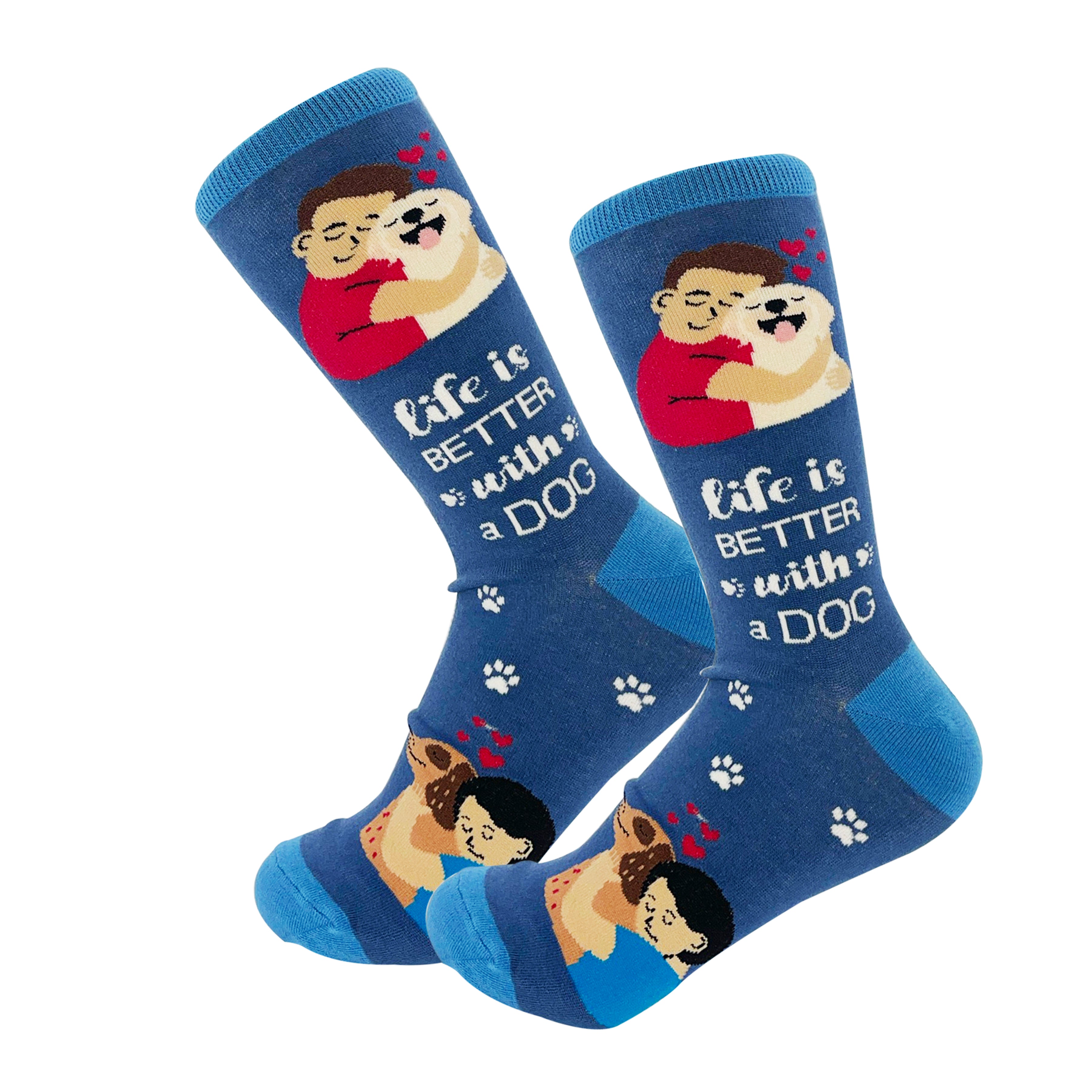 Happy Tails Socks - I love my Dog Full Body Socks - FINAL SALE