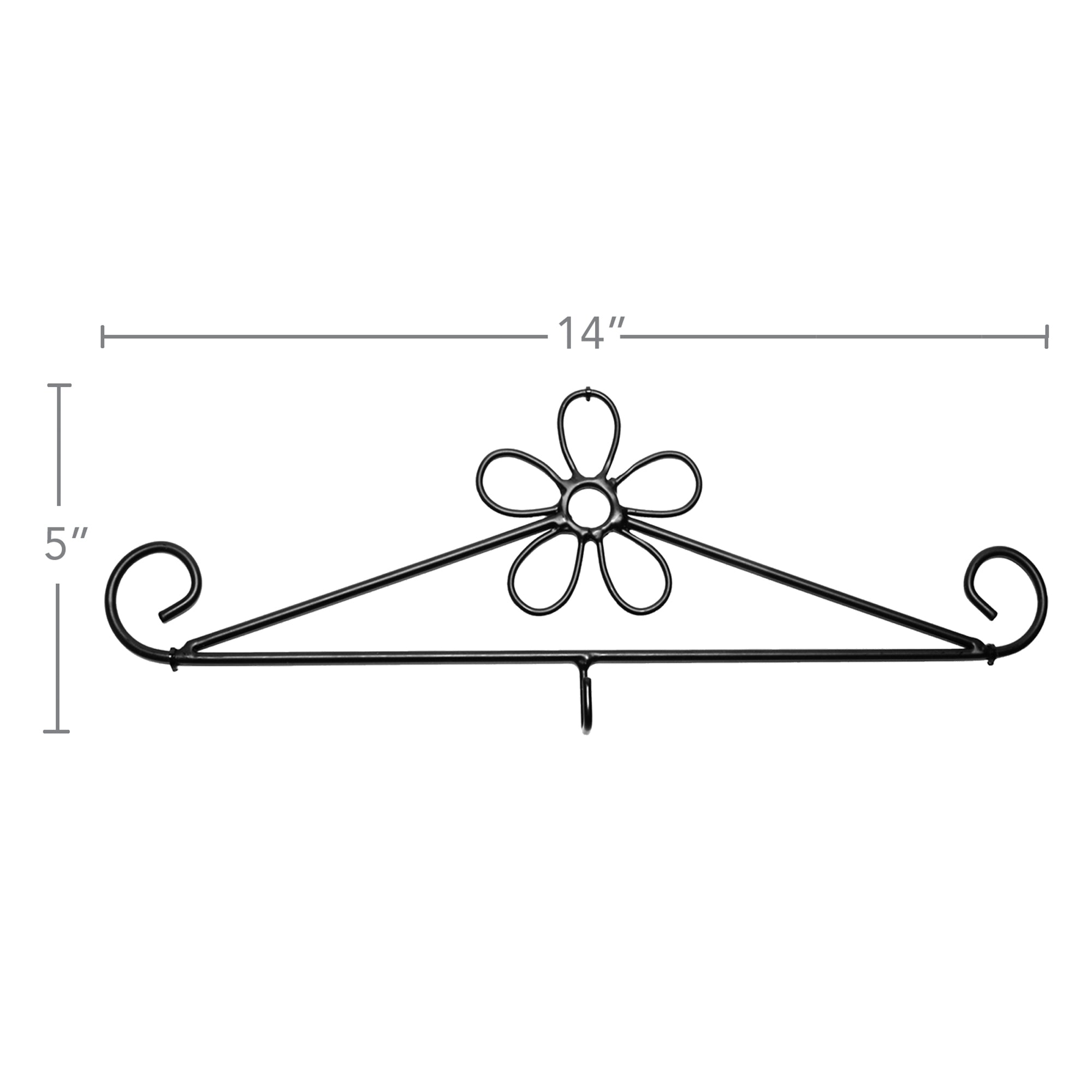 Flower Wrought Iron Calendar Hanger