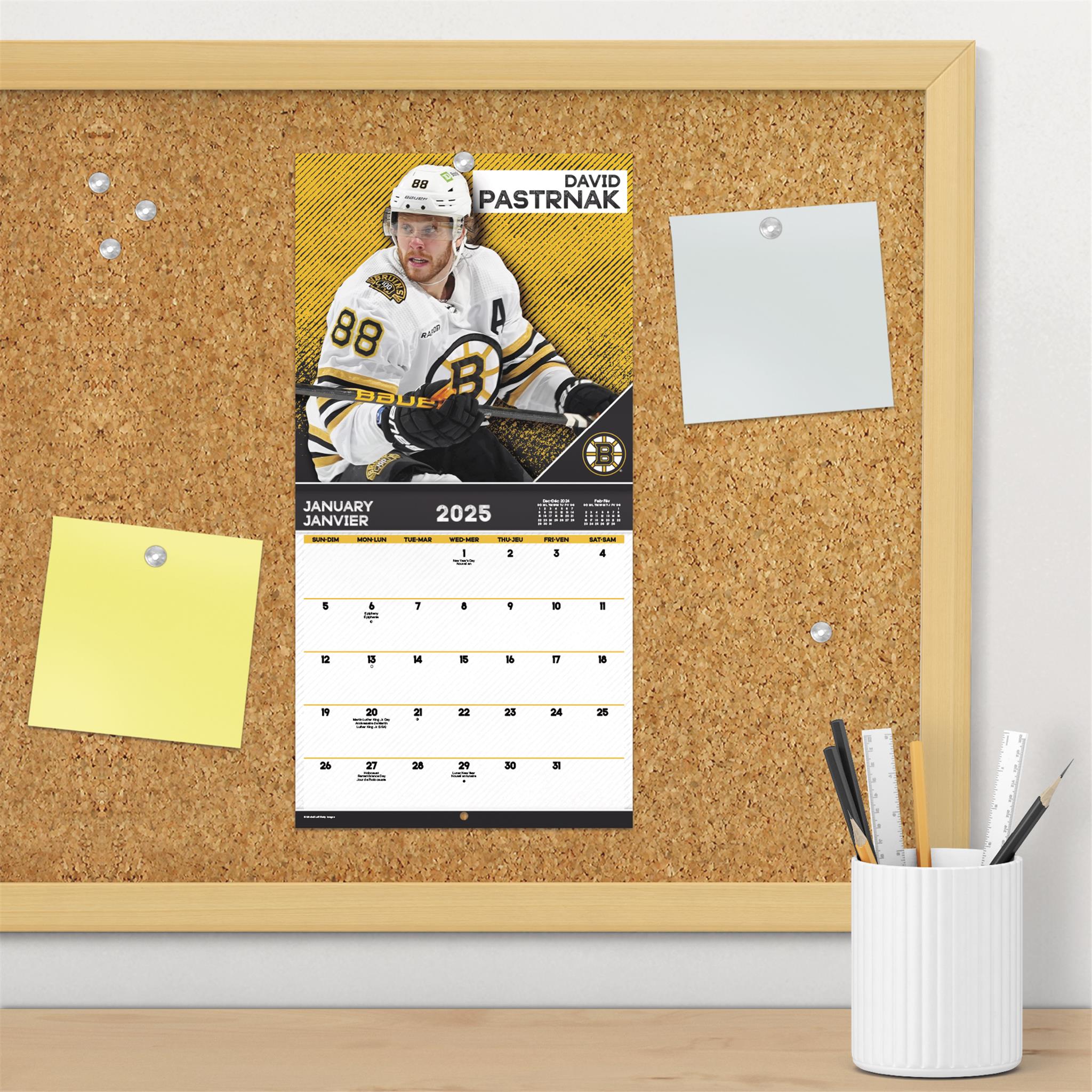 NHL Superstars Bilingual Mini 2025 Calendar