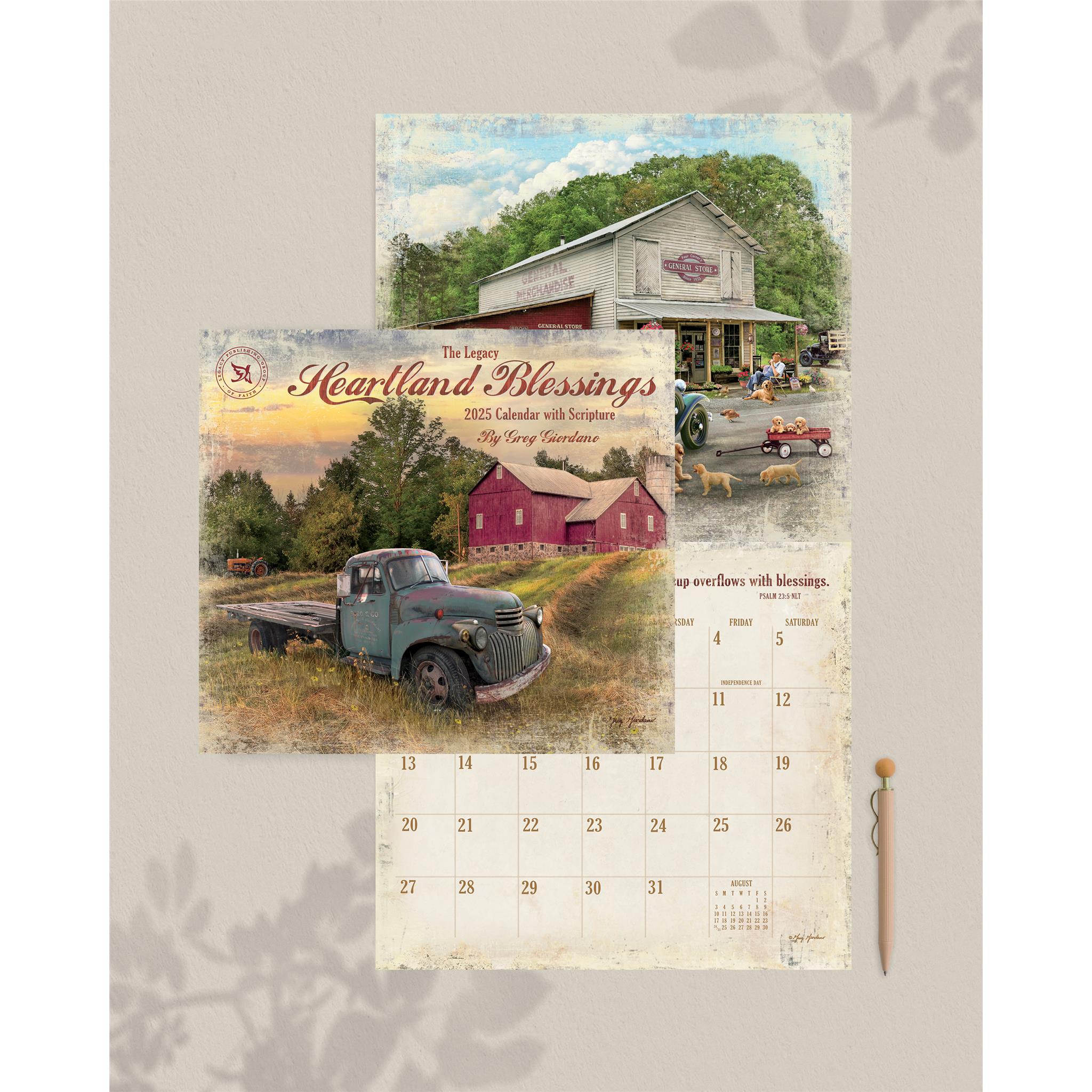 Heartland Blessings Wall 2025 Calendar - Online Exclusive