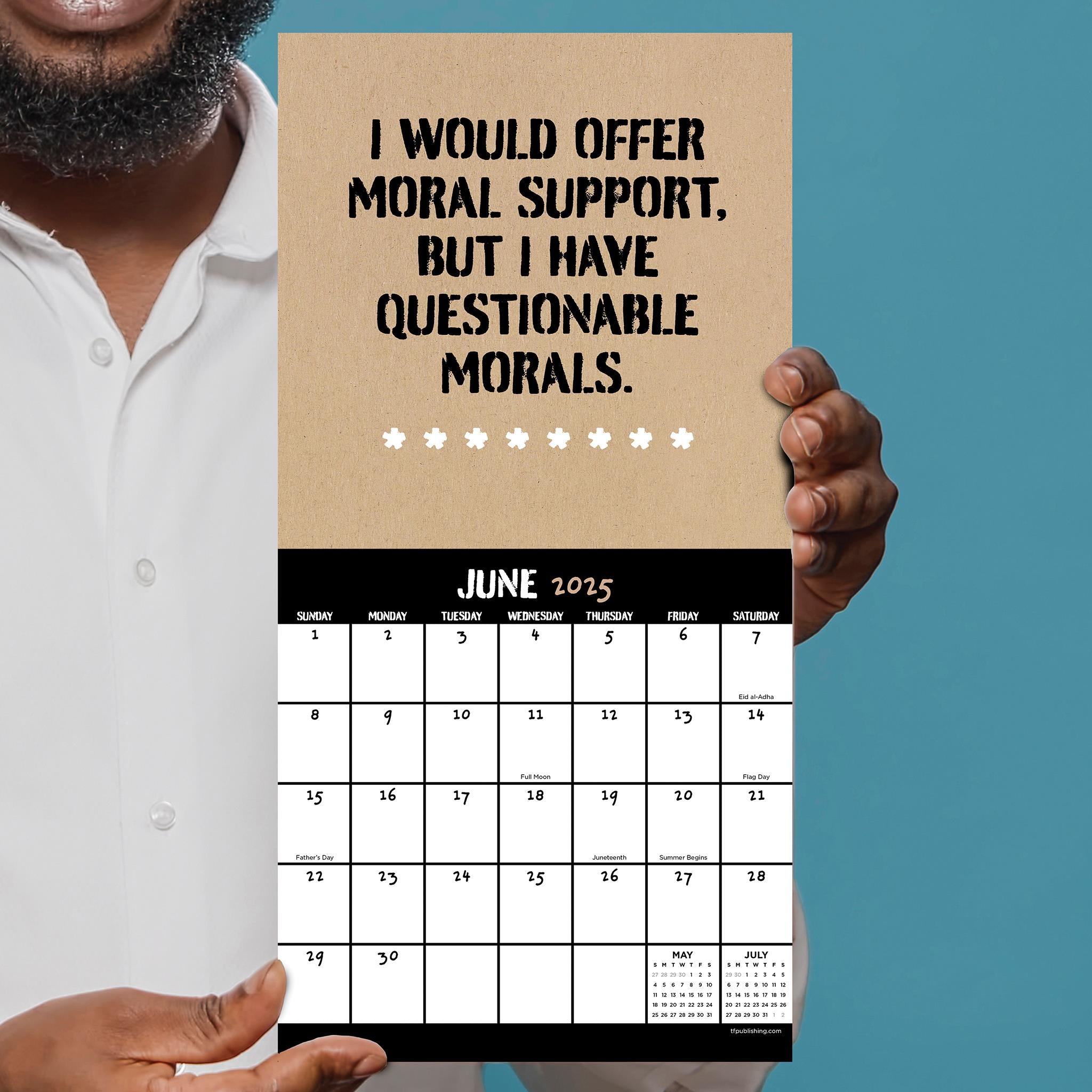 Anti Affirmations And Sarcasm Mini 2025 Calendar - Online Exclusive