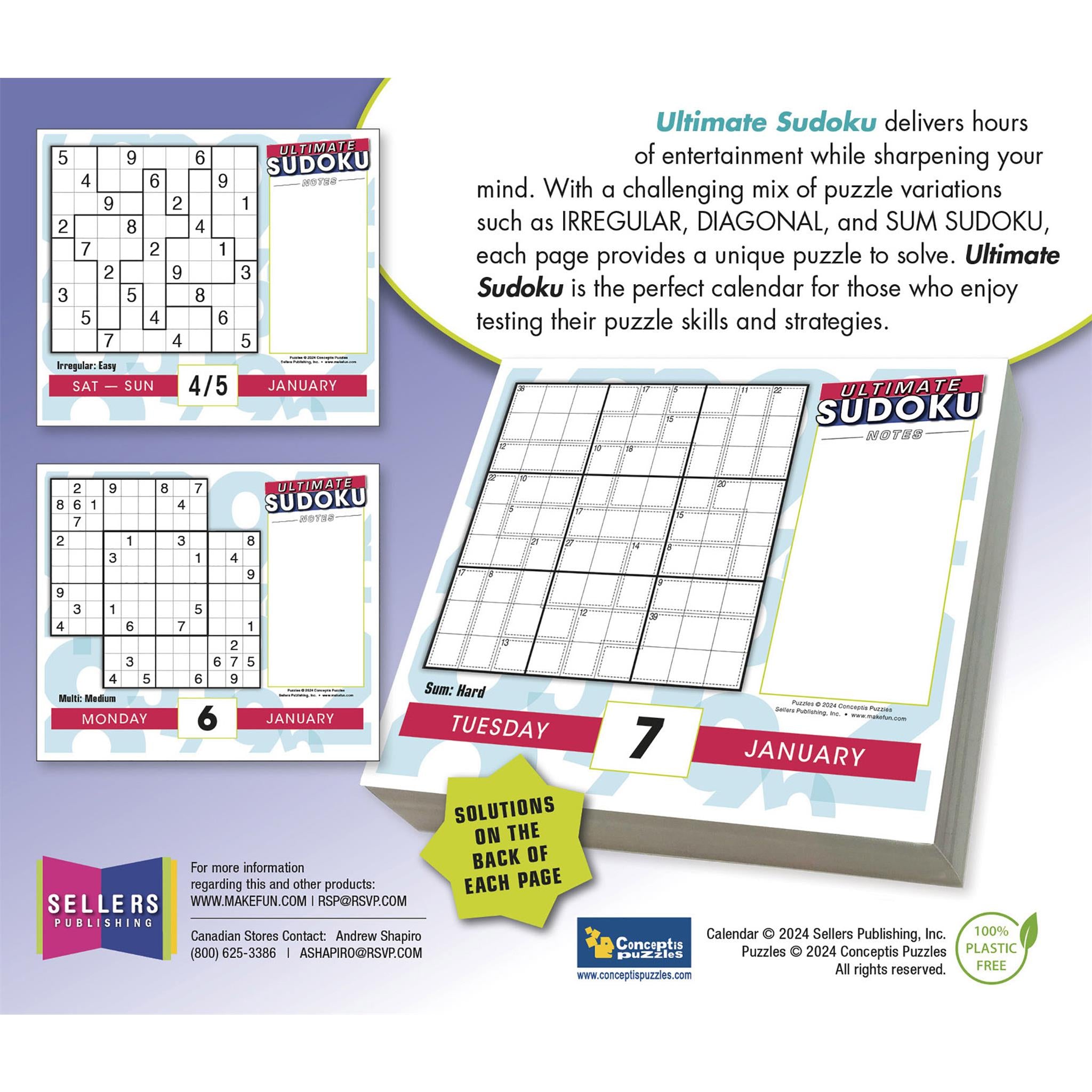 Sudoku Ultimate Box 2025 Calendar