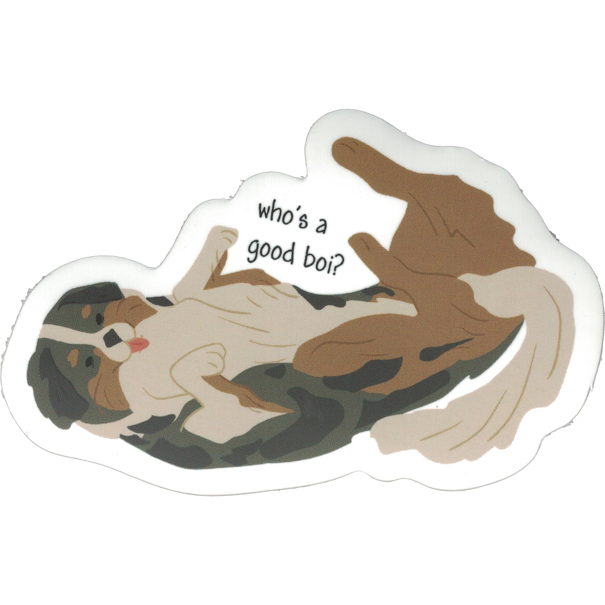 Whos a Good Boi Vinyl Sticker - FINAL SALE