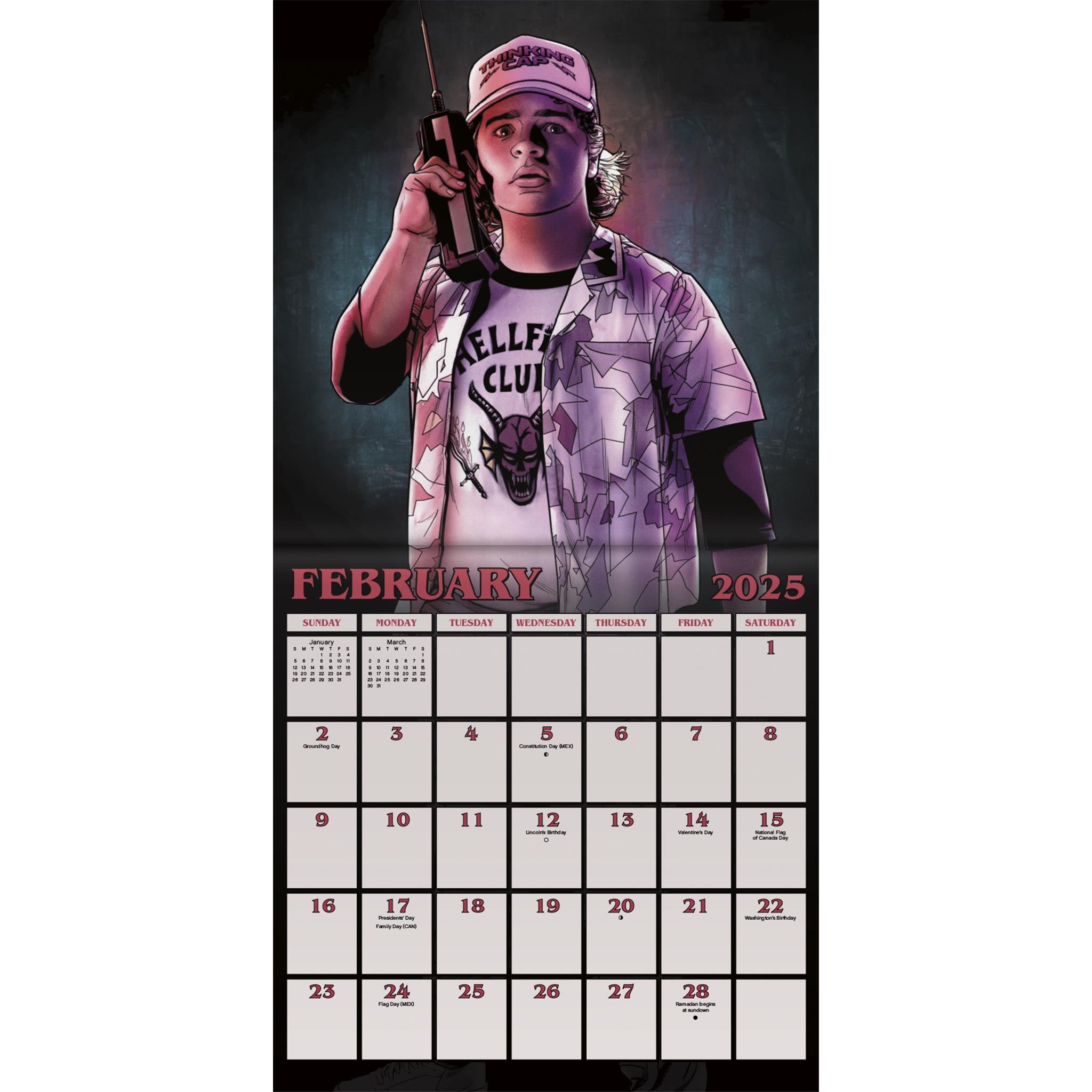 Stranger Things Mini 2025 Calendar