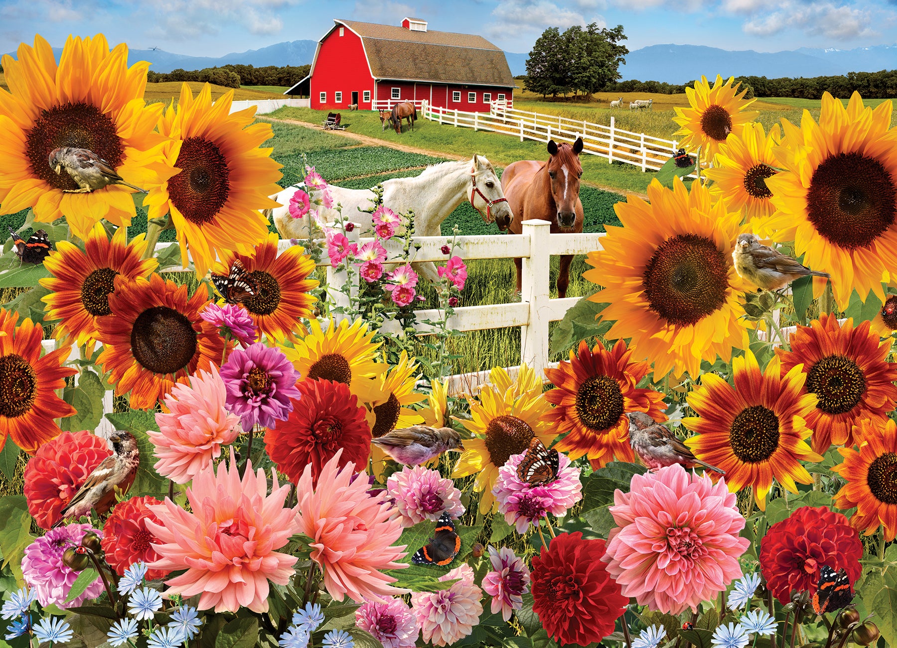 Sunflower Farm 1000 Piece Puzzle