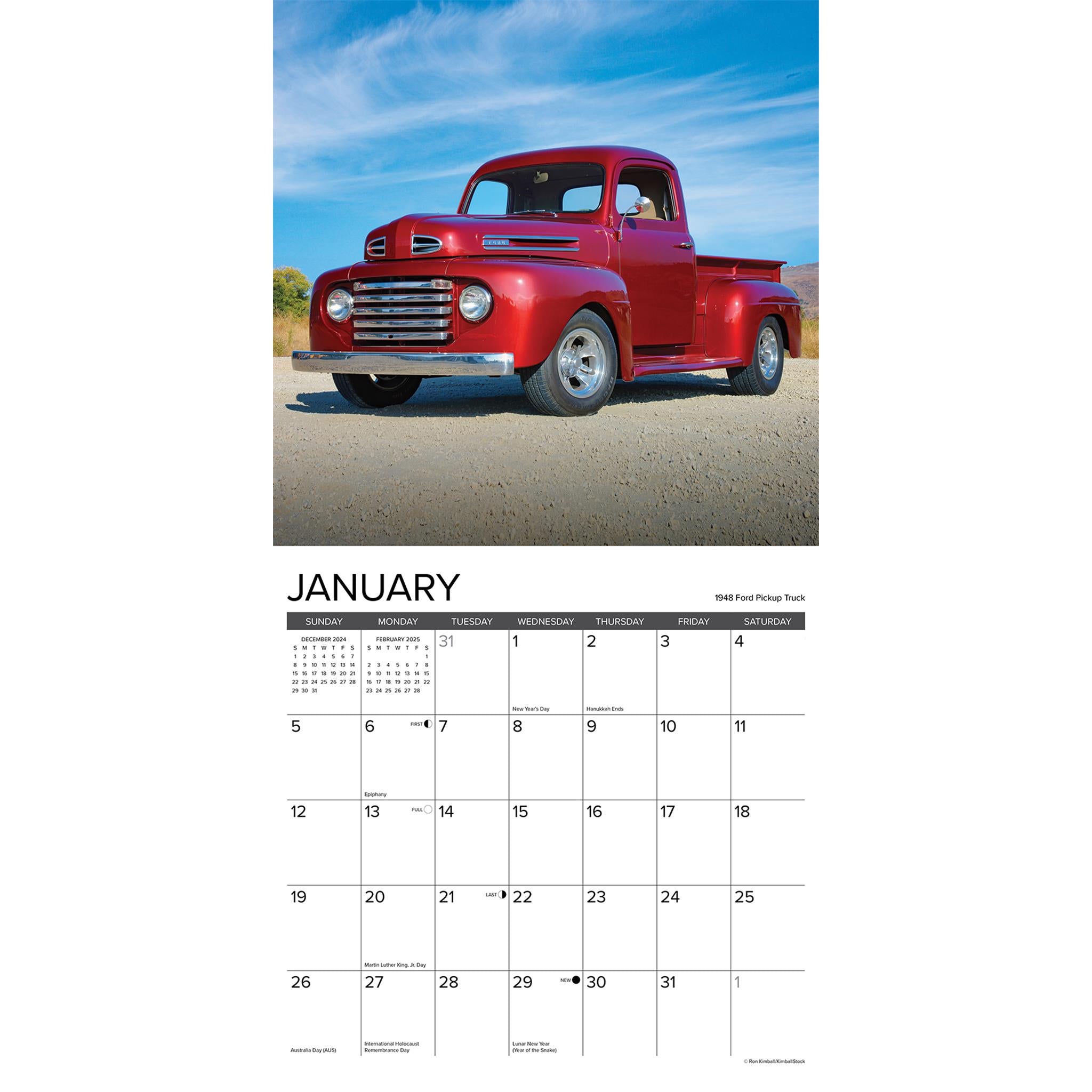 Classic Pickups Wall 2025 Calendar - Online Exclusive