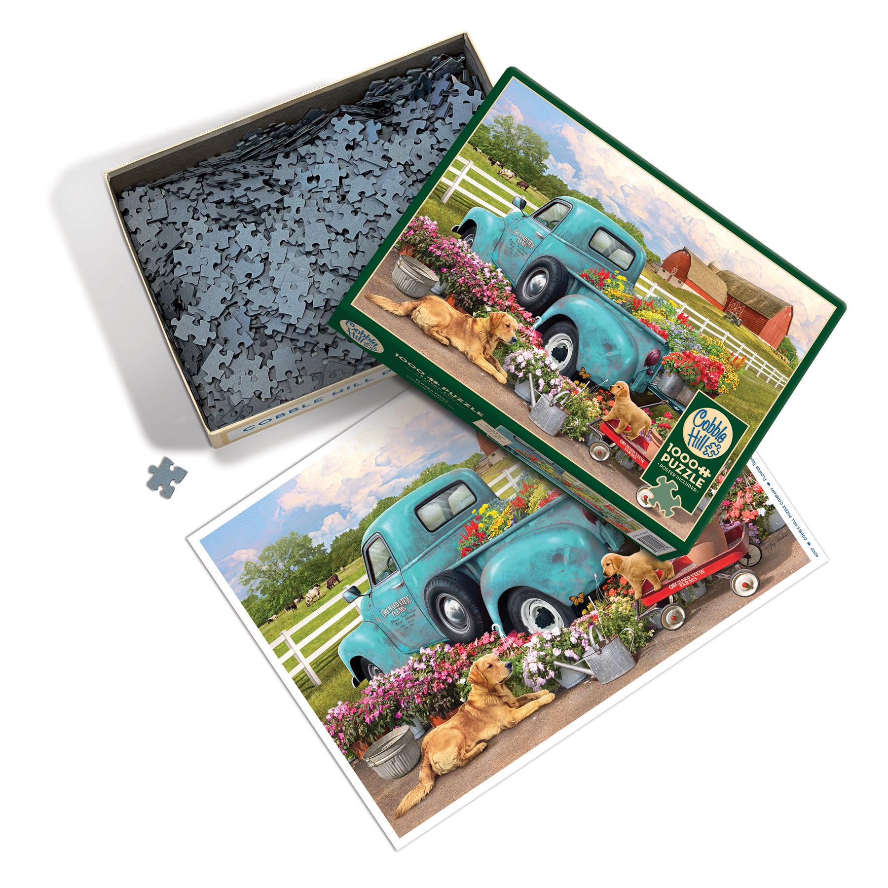 Flower Truck 1000 Piece Puzzle