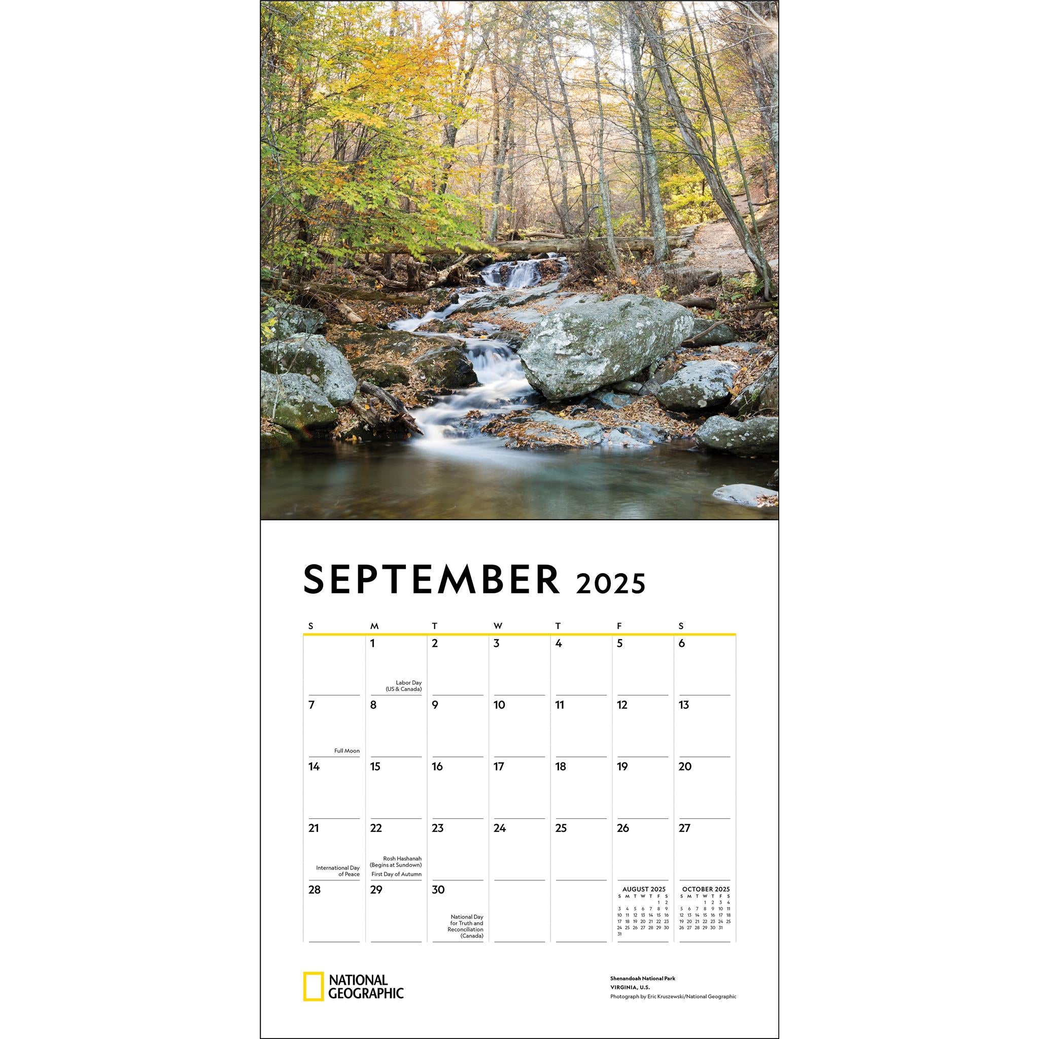 National Parks National Geographic Wall 2025 Calendar - Online Exclusive