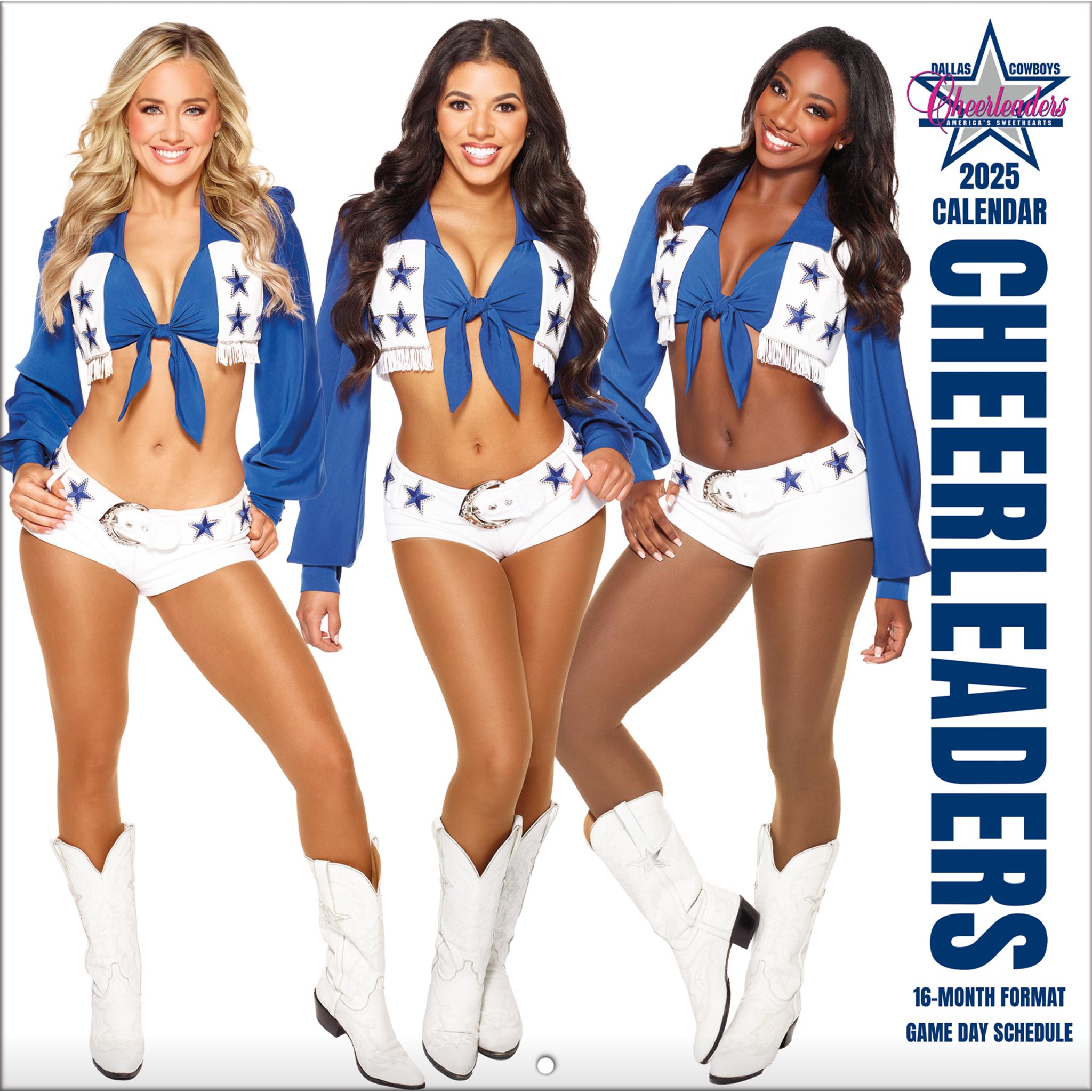 NFL Dallas Cowboys Cheerleaders Wall 2025 Calendar - Online Exclusive