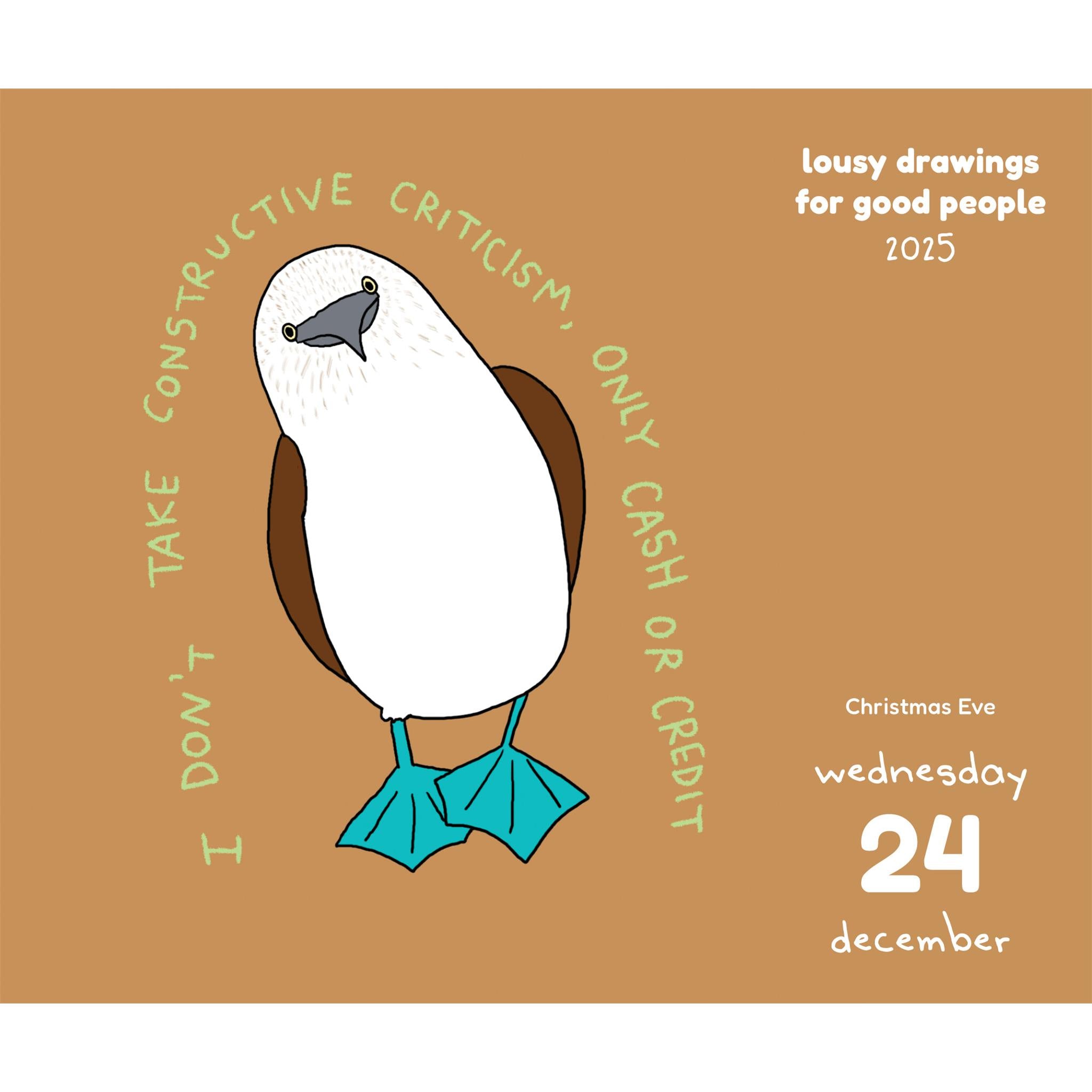 Lousy Drawings For Good People Box 2025 Calendar - Online Exclusive