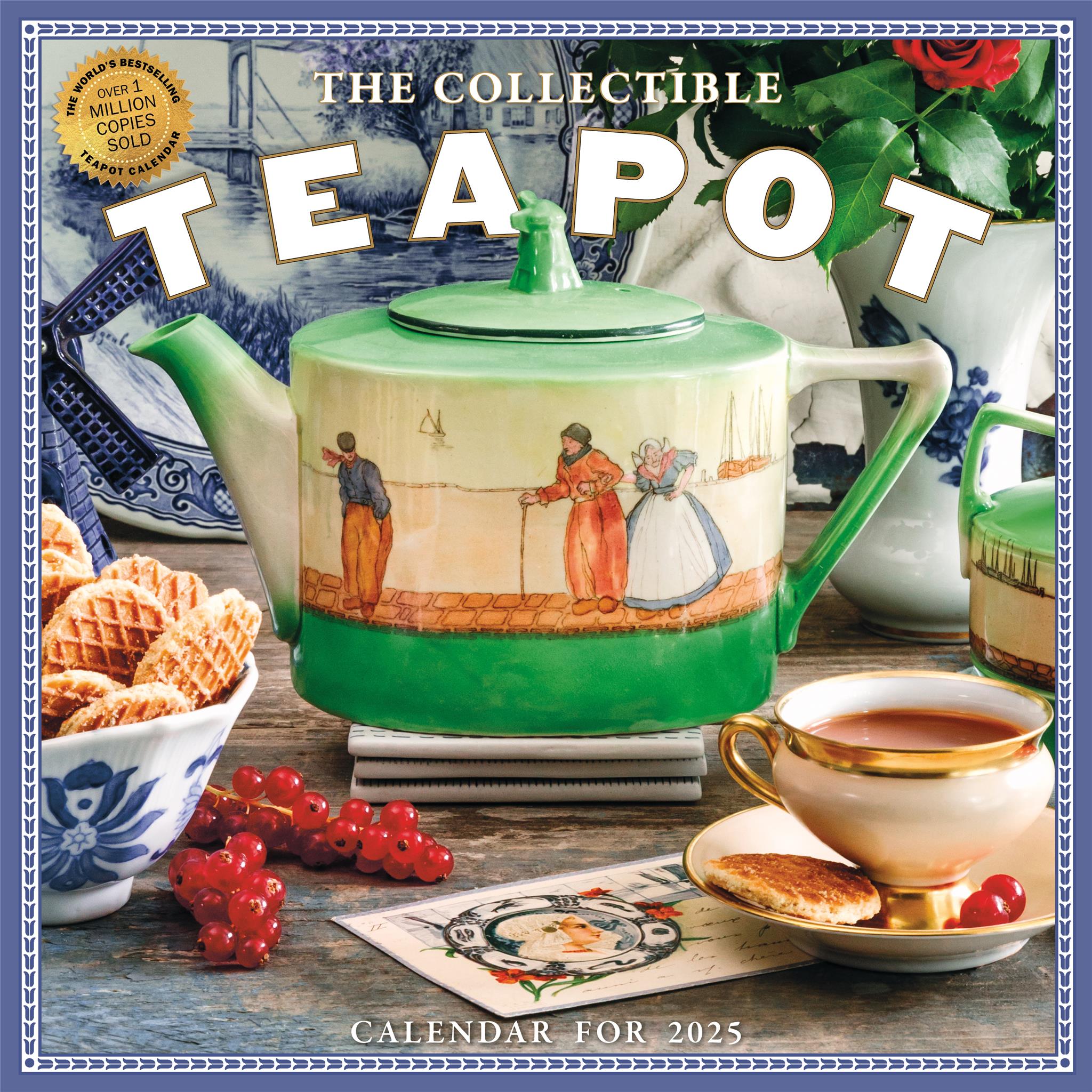 Collectible Teapot Wall 2025 Calendar