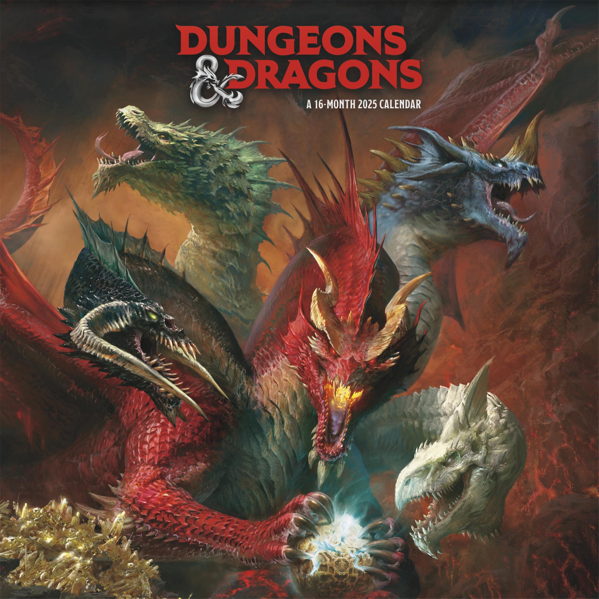 Dungeons And Dragons Classic Wall 2025 Calendar - Online Exclusive