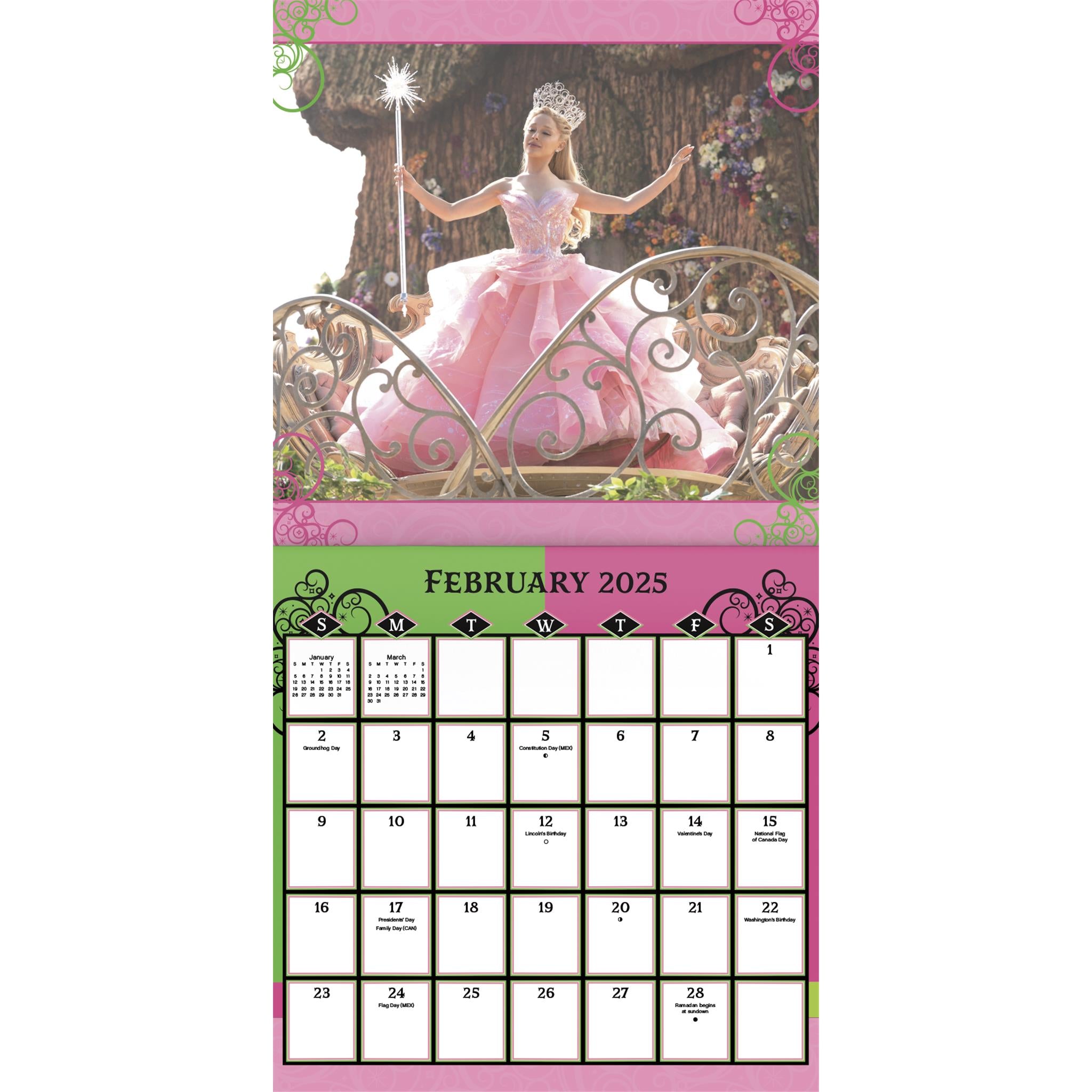 Wicked Movie Elphaba And Glinda Wall 2025 Calendar - Online Exclusive