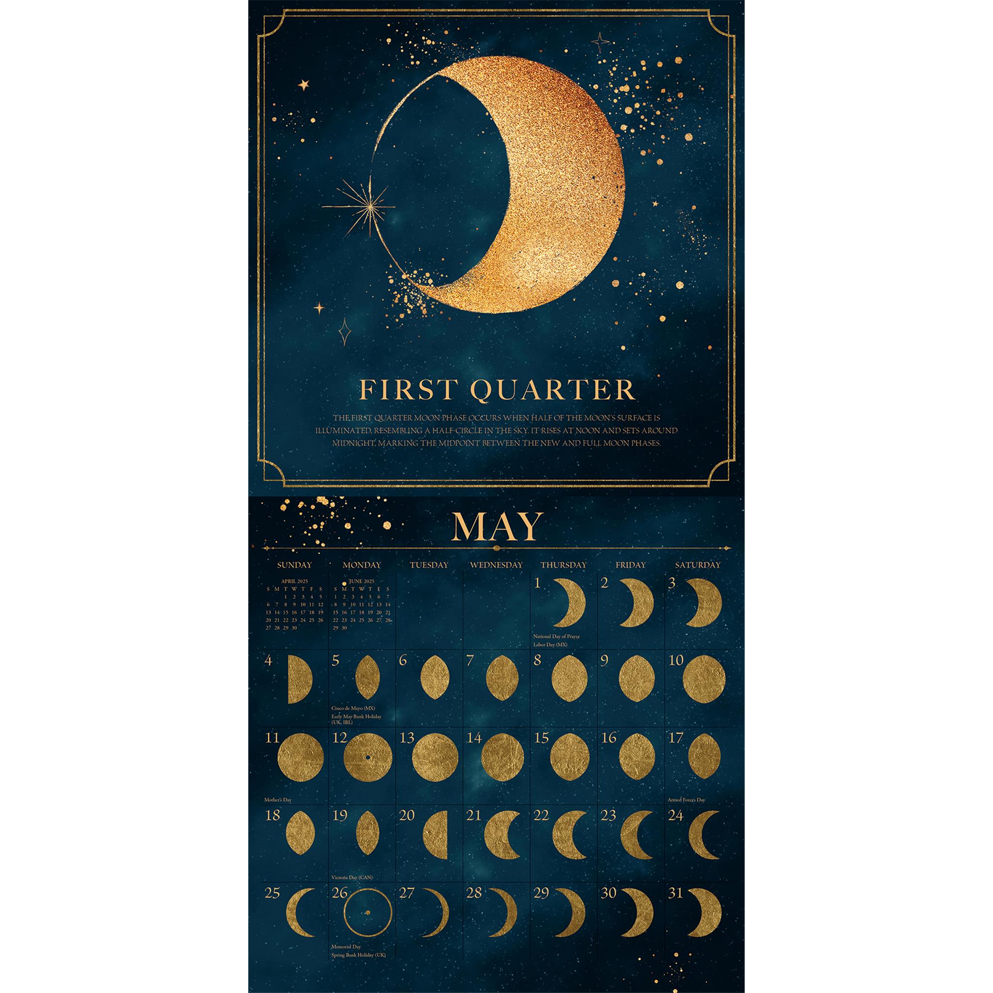 Moon Magic Wall 2025 Calendar - Online Exclusive