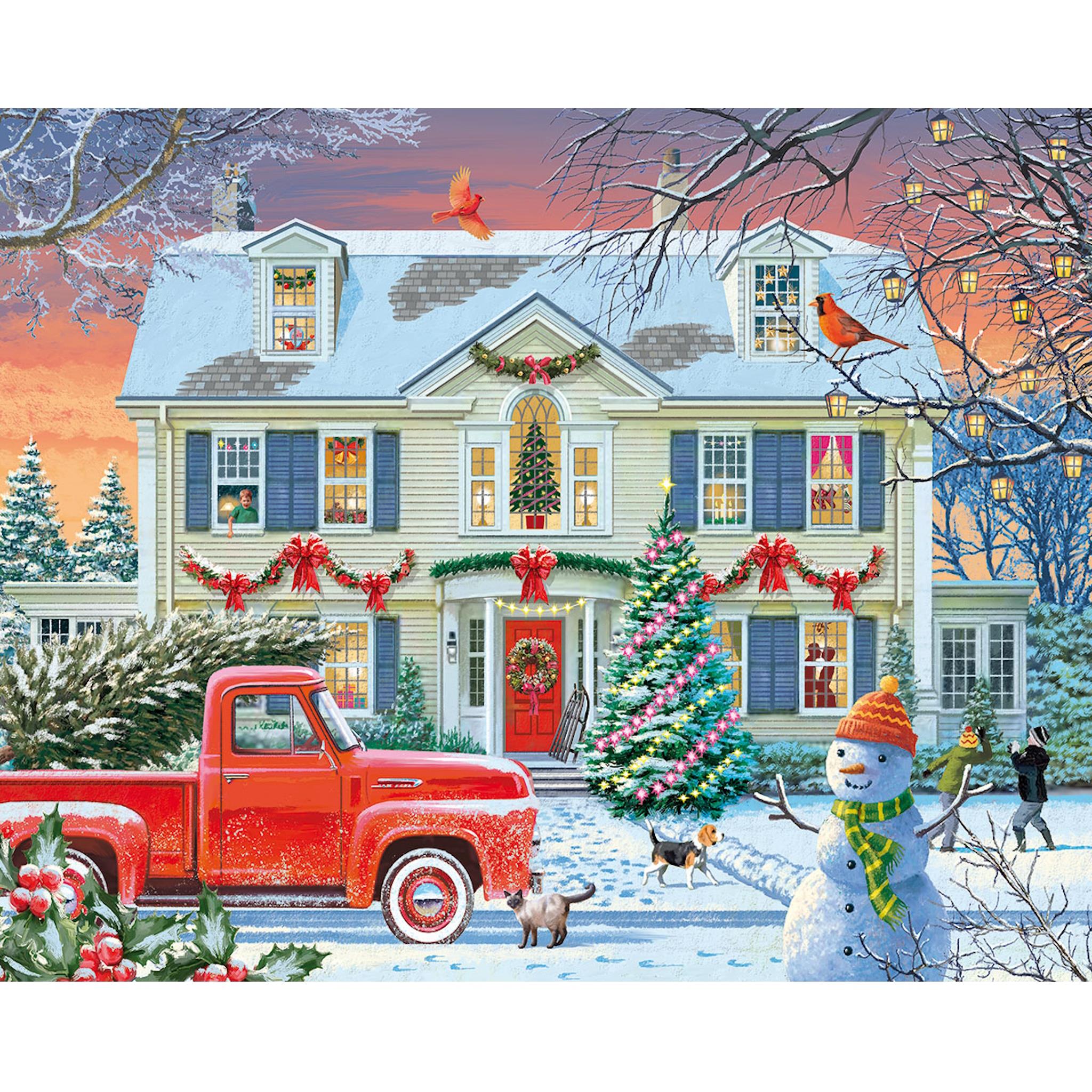 Home for the Holidays 1000 Piece Puzzle White Mountain