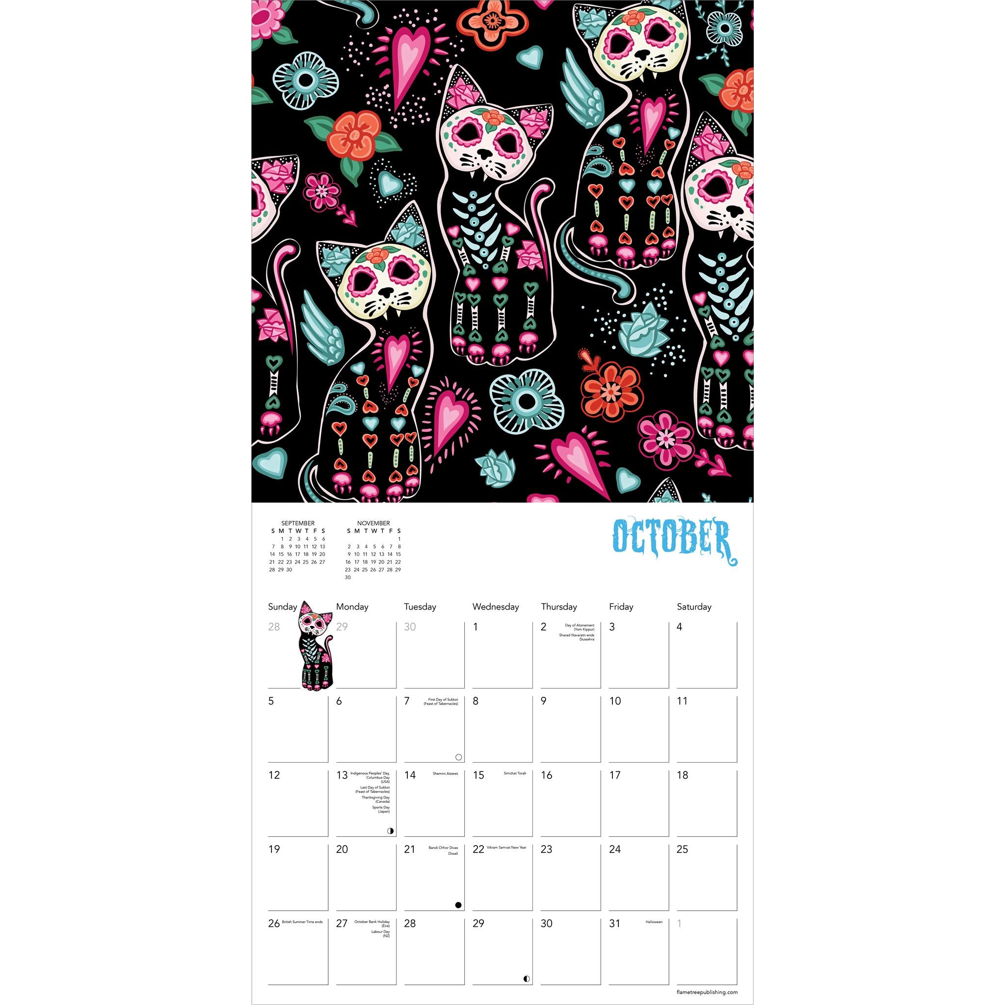 Sugar Skulls Wall 2025 Calendar - Online Exclusive