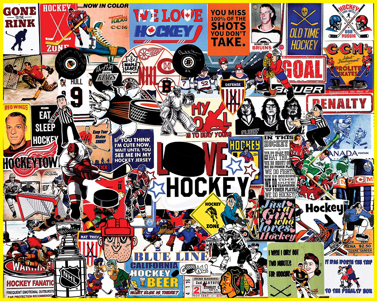 I Love Hockey 1000 Piece Puzzle - Online Exclusive