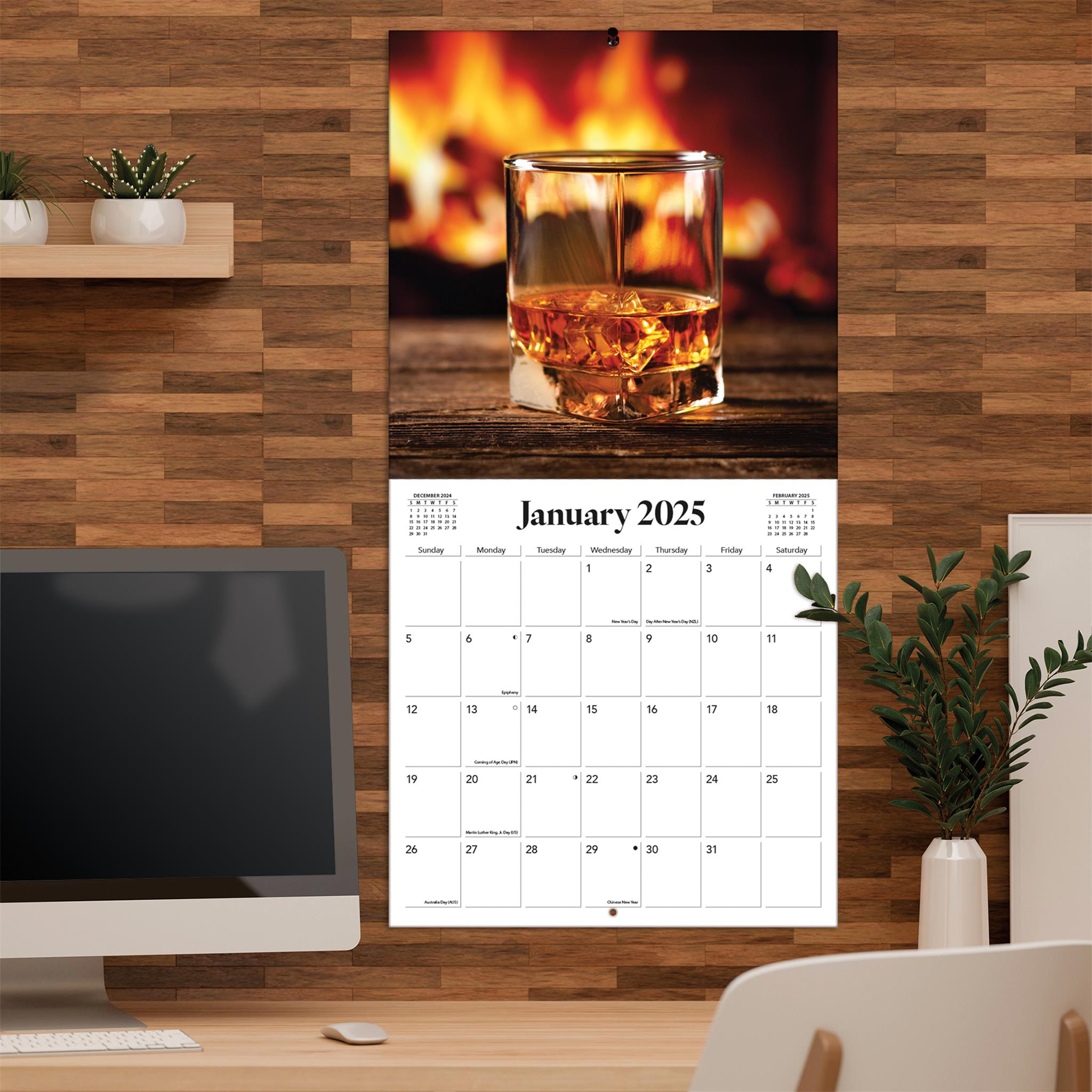 Whiskey Wall 2025 Calendar