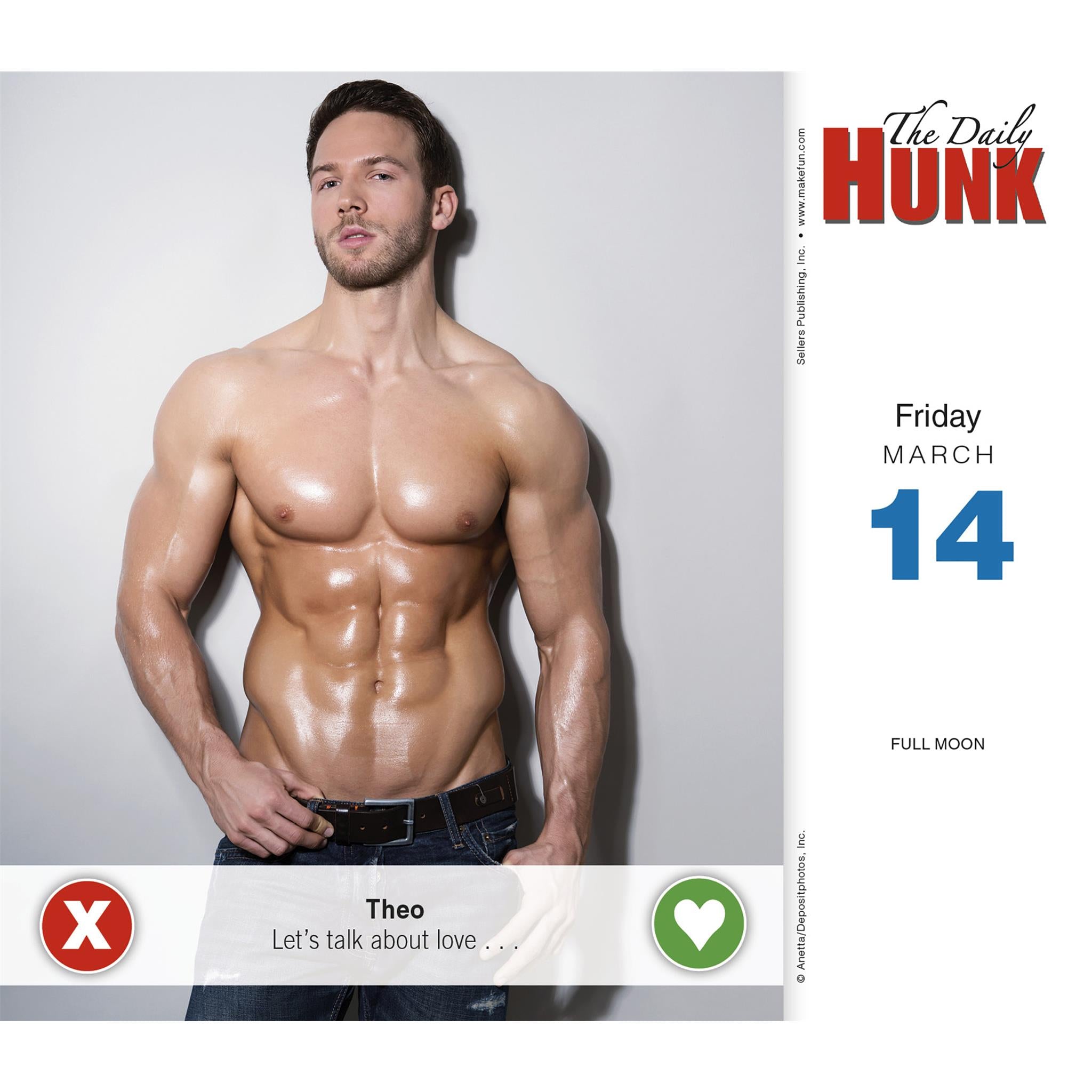 Daily Hunk Box 2025 Calendar