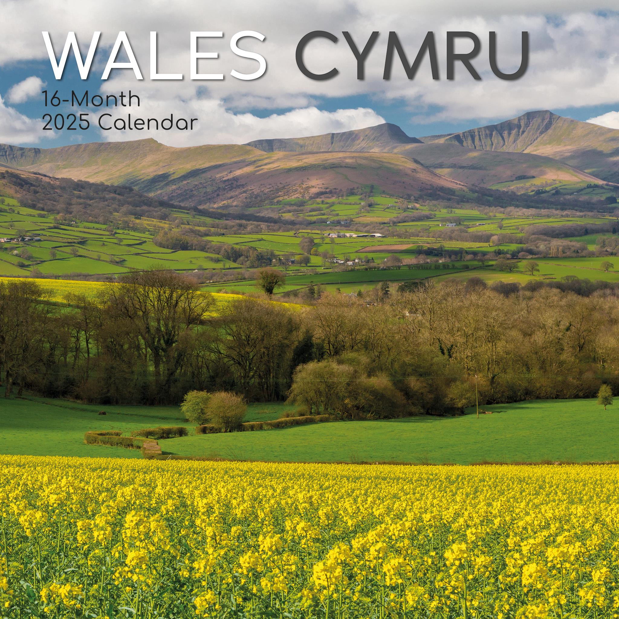 Wales Wall 2025 Calendar