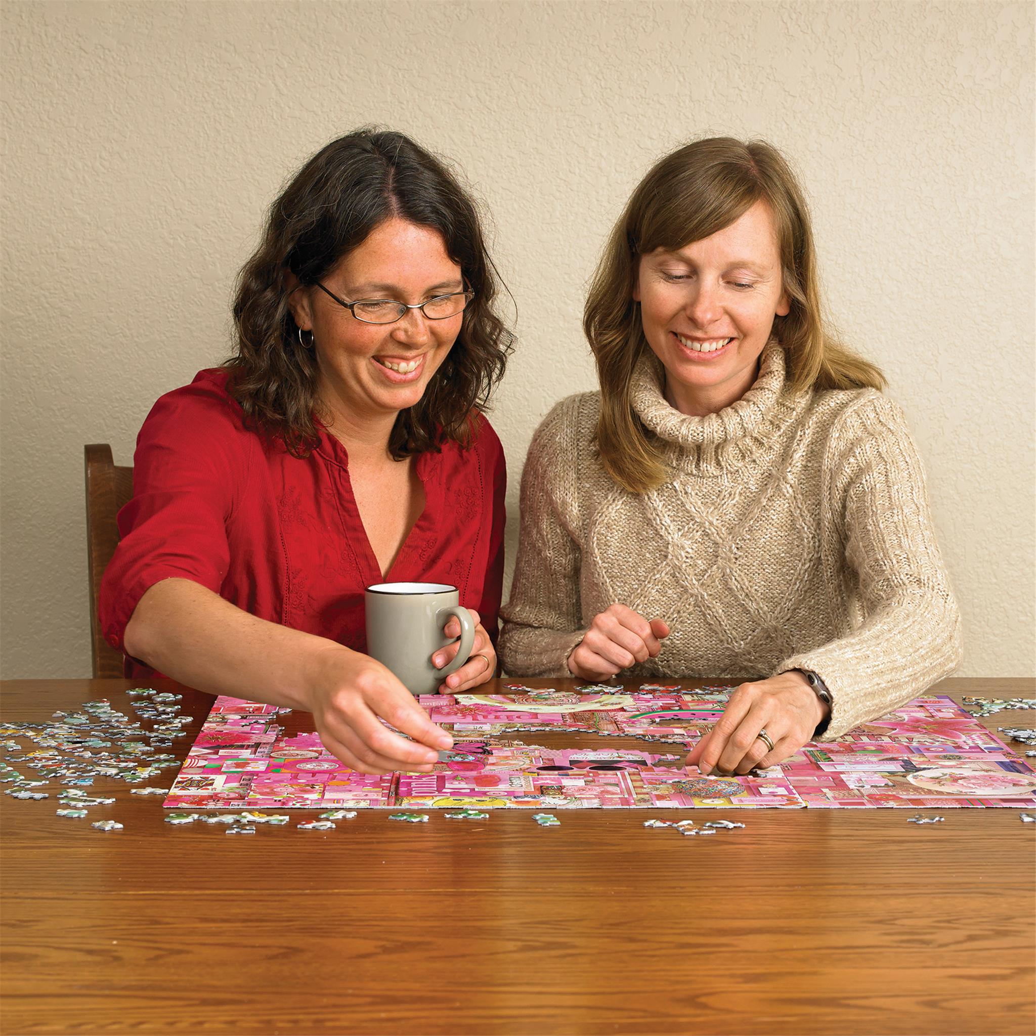 Pink 1000 Piece Puzzle Cobble Hill