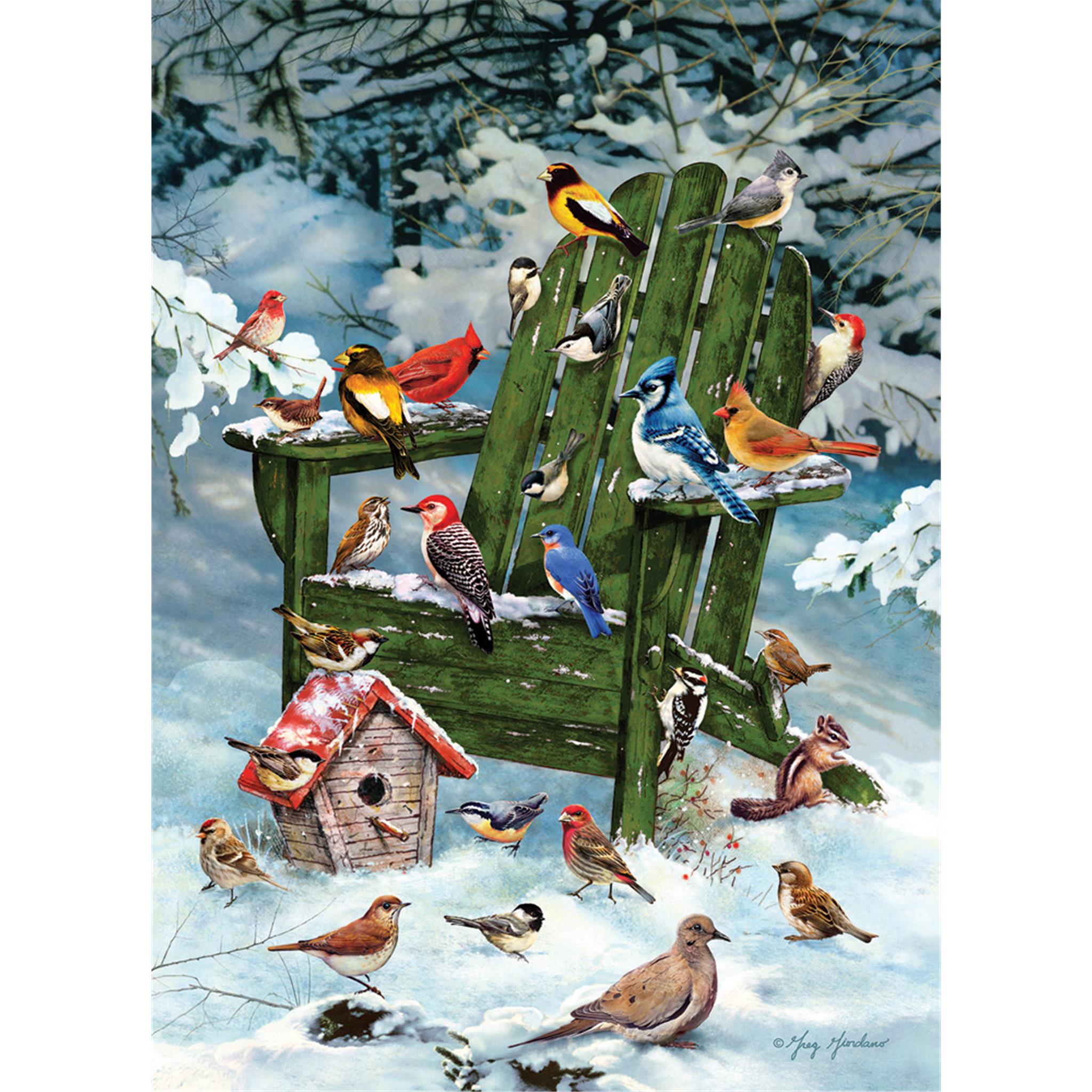 For The Birds Animal 1000 Piece Puzzle - Calendar Club Exclusive