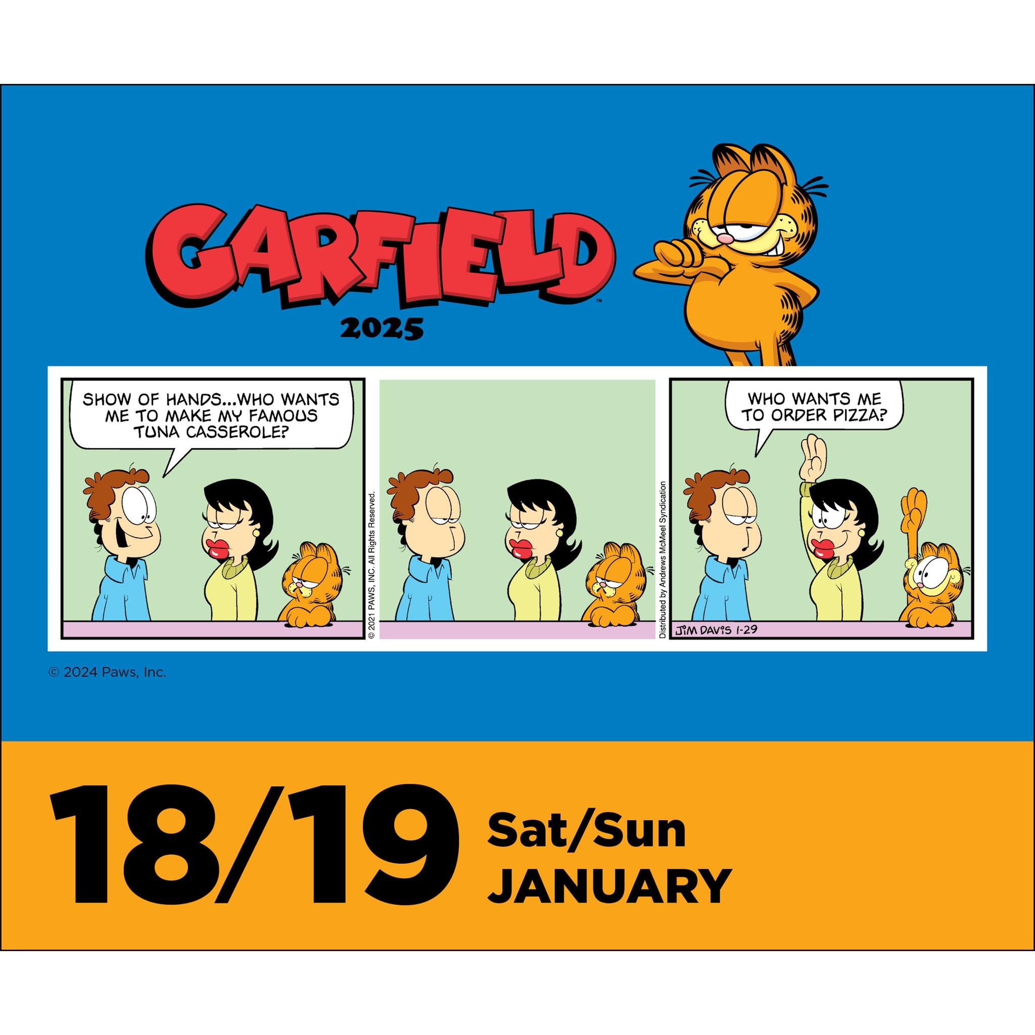 Garfield Box 2025 Calendar