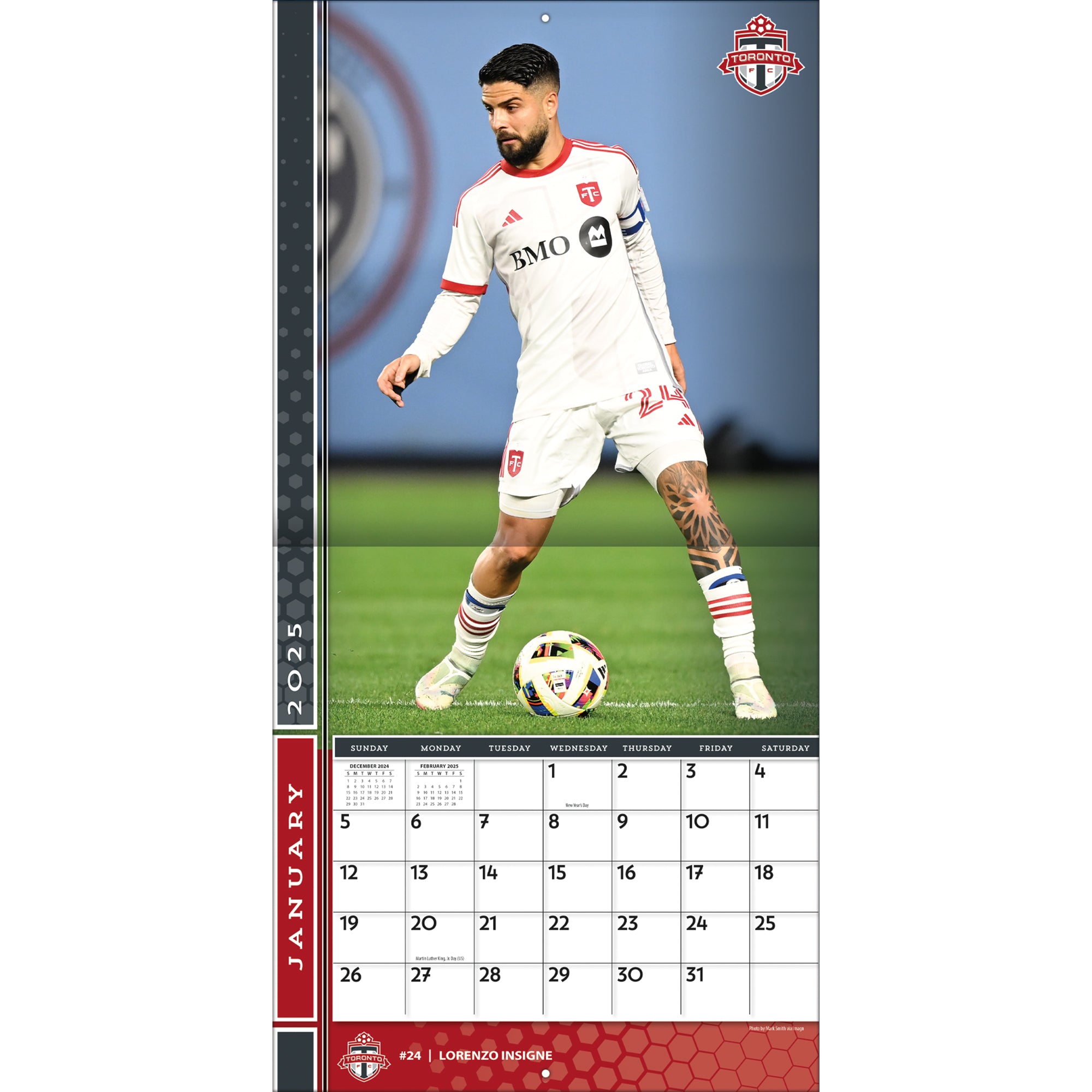 MLS Toronto Wall 2025 Calendar