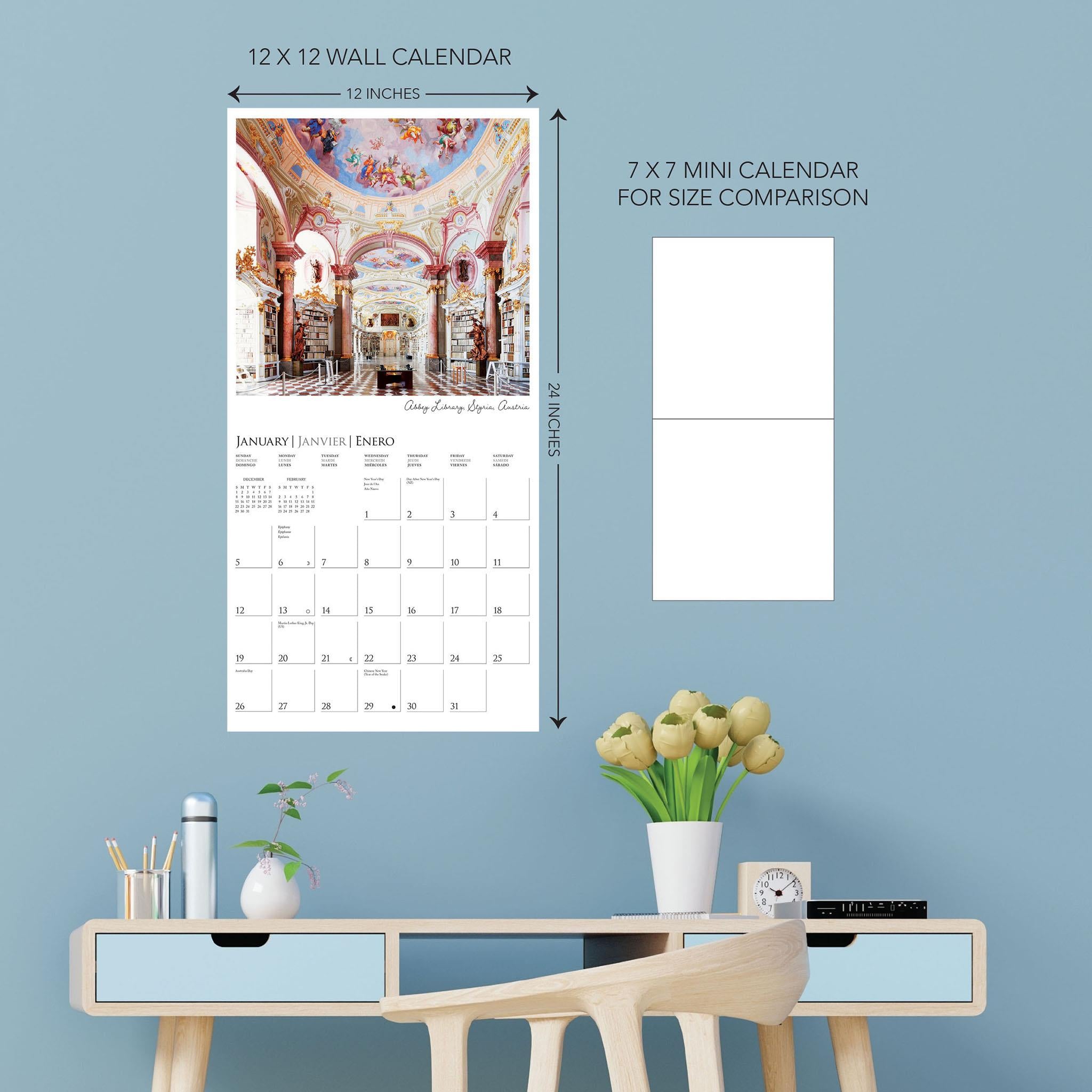 Libraries Wall 2025 Calendar - Online Exclusive