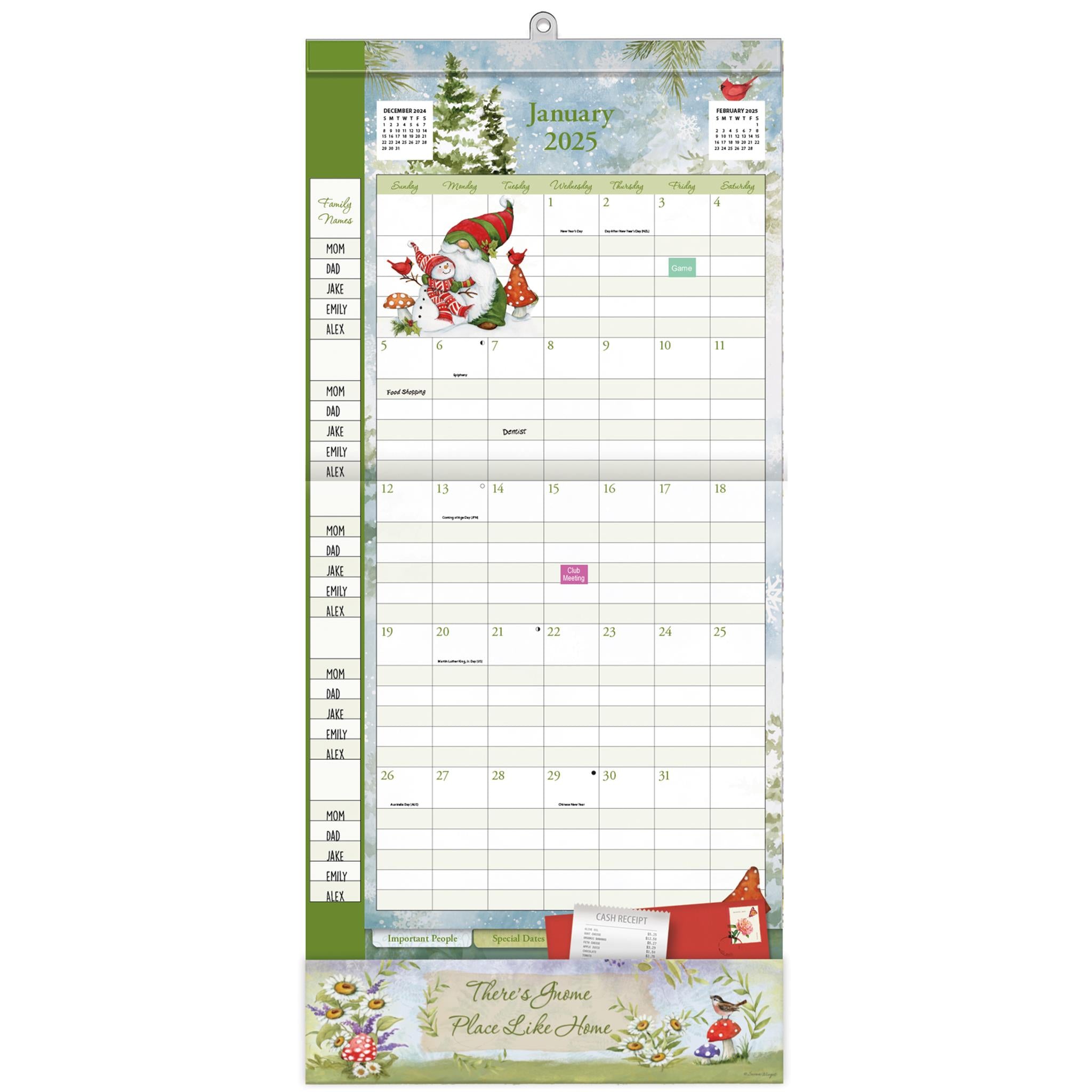 Gnomes Plan It Plus Wall 2025 Calendar