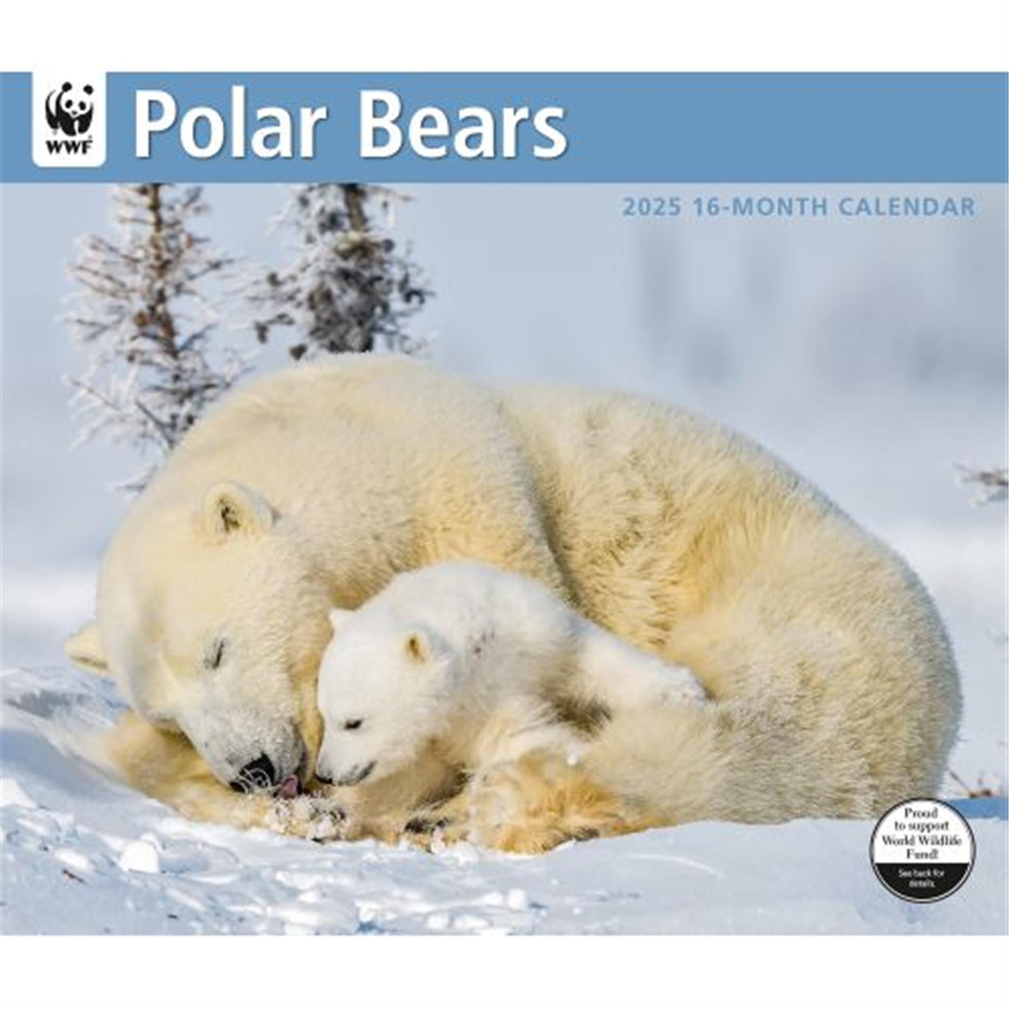 Polar Bears World Wildlife Fund Wall 2025 Calendar