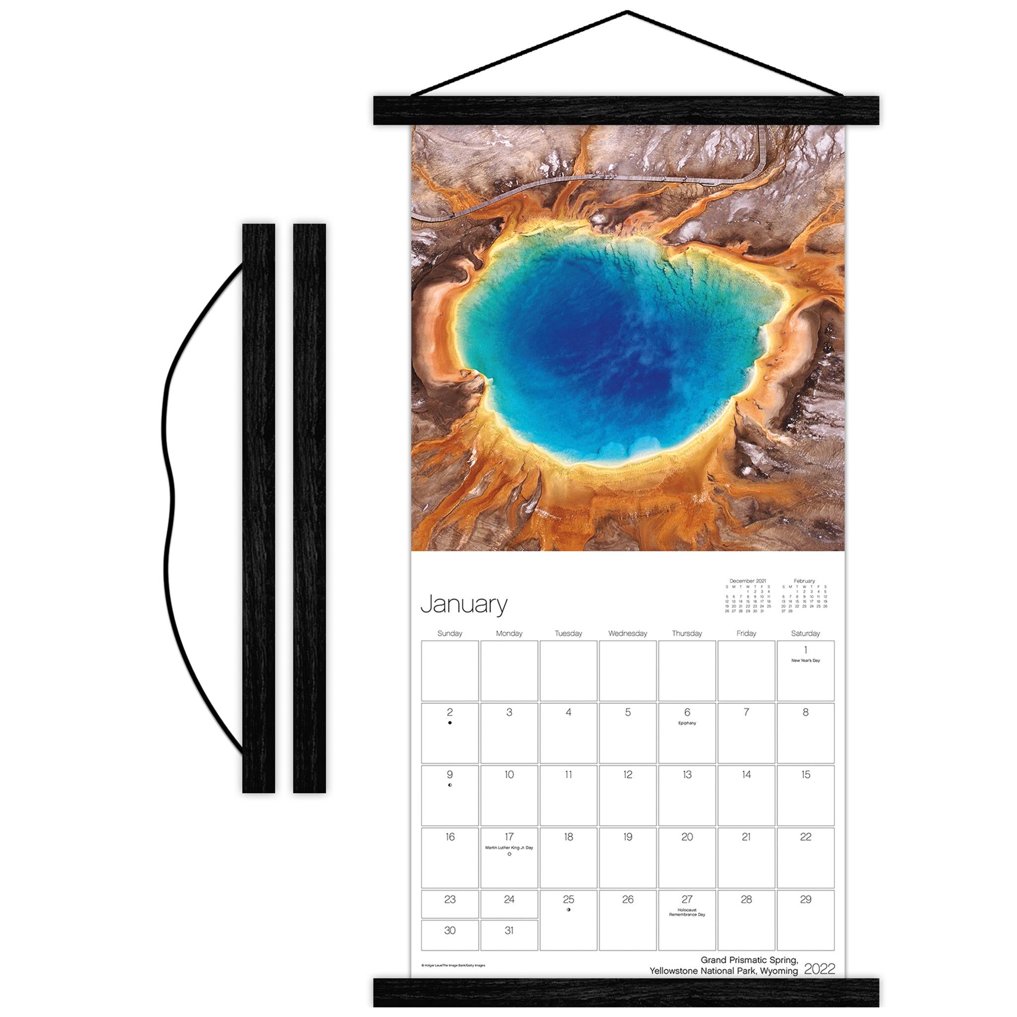 Black Magnetic Wooden Calendar Frame