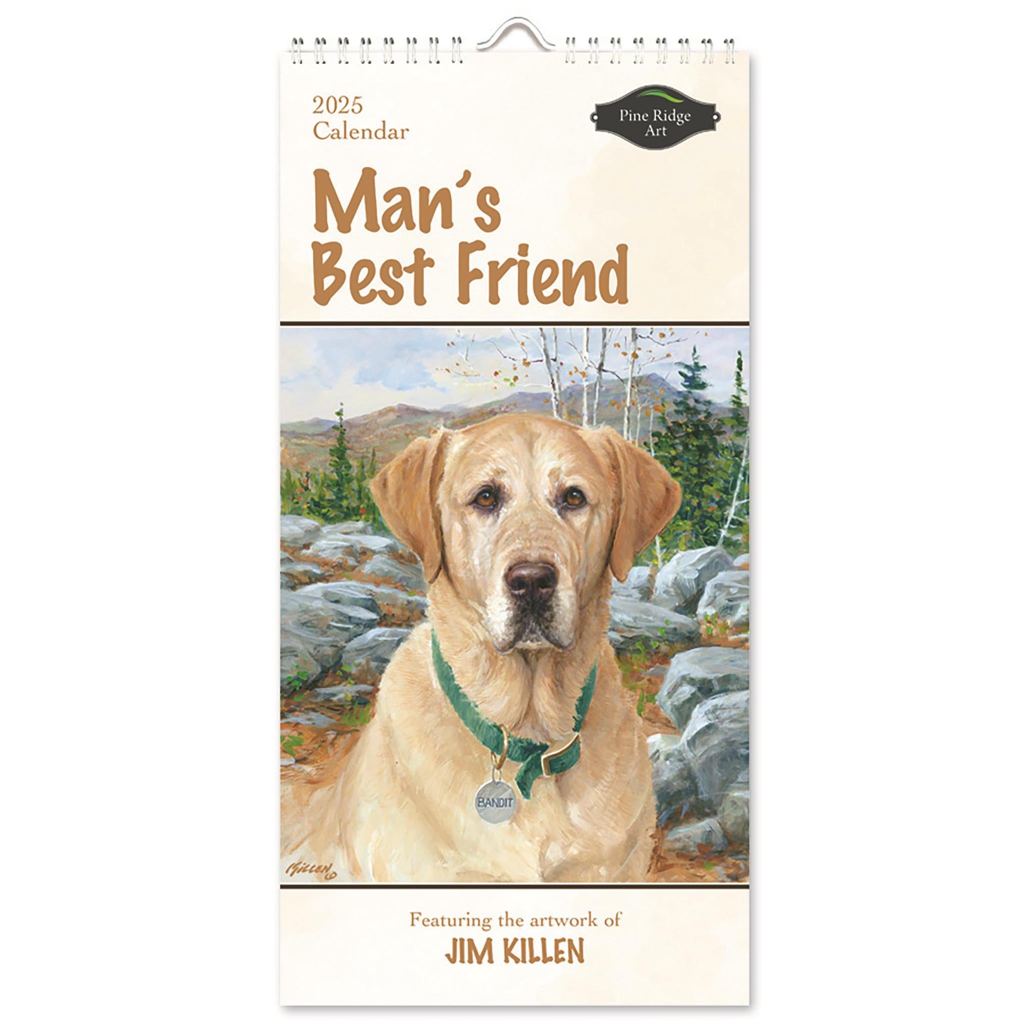 Mans Best Friend Slim 2025 Calendar