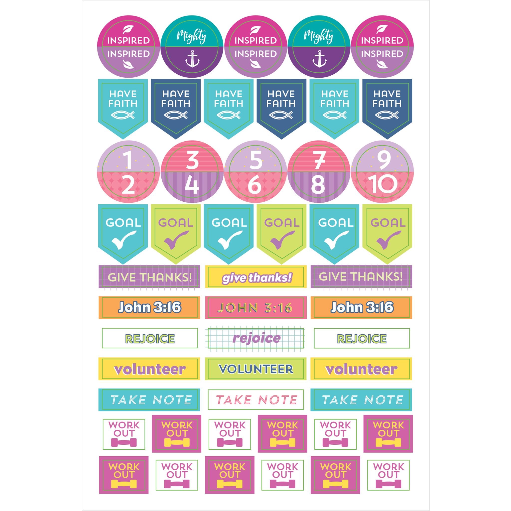 Bible Planner Stickers