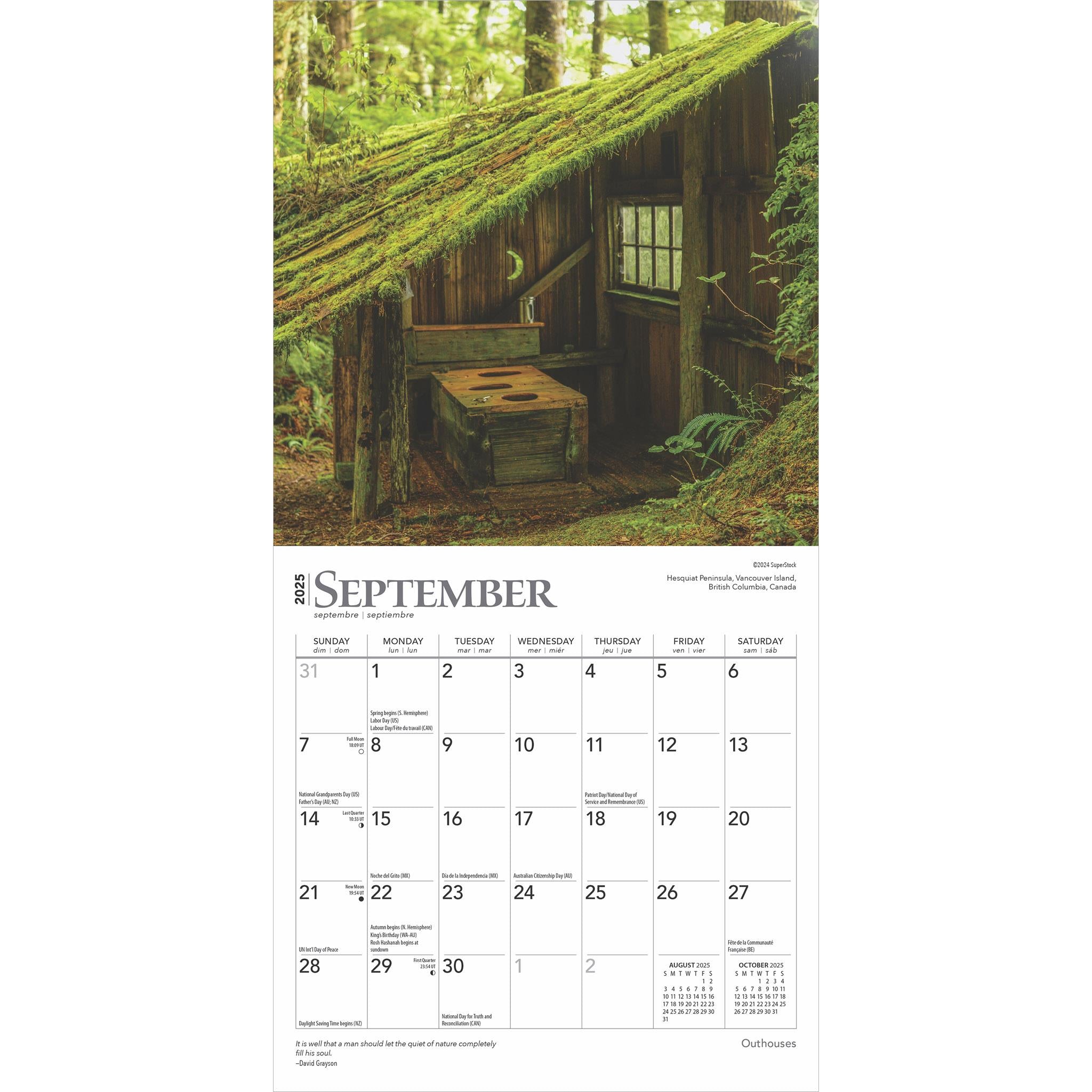 Outhouses Mini 2025 Calendar