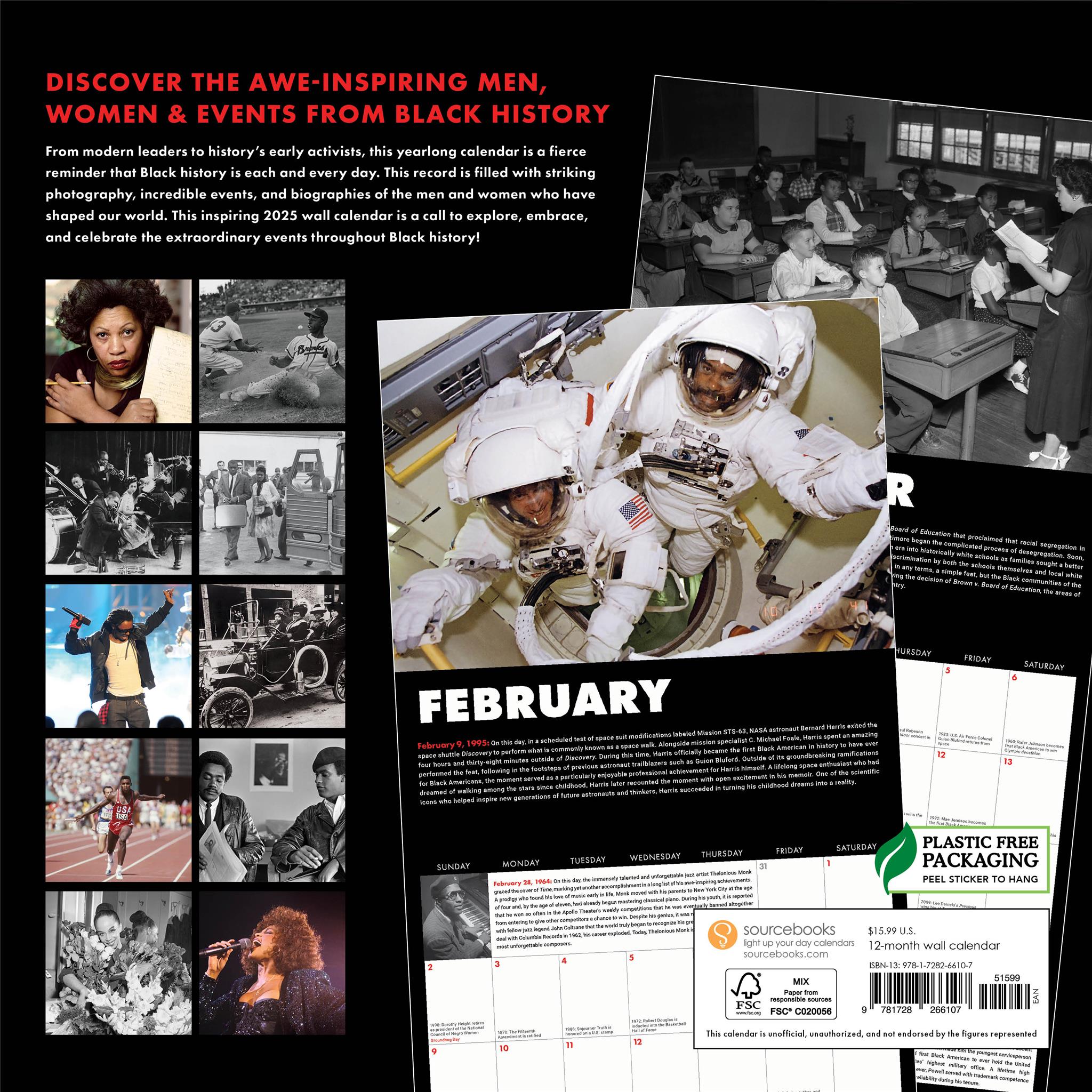 This Day In Black History Wall 2025 Calendar - Online Exclusive