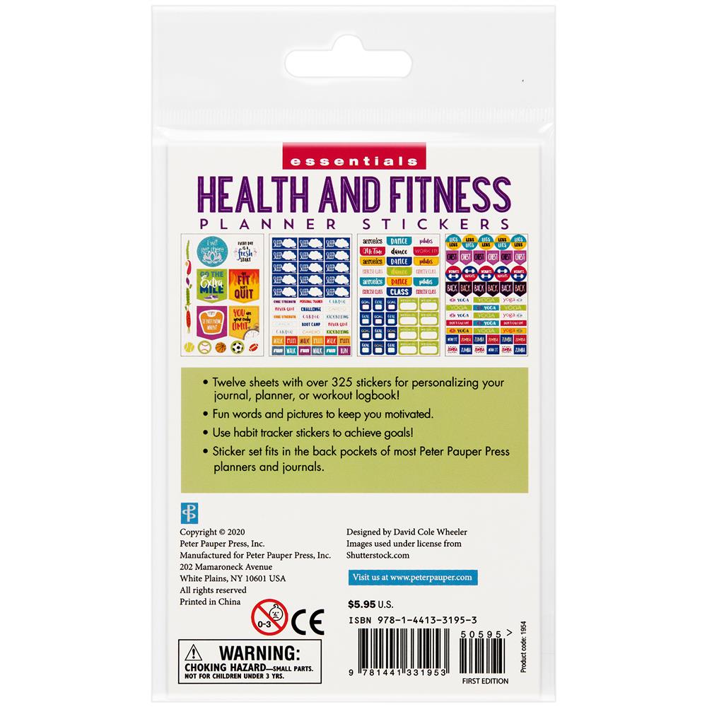 Health and Fitness Planner Stickers