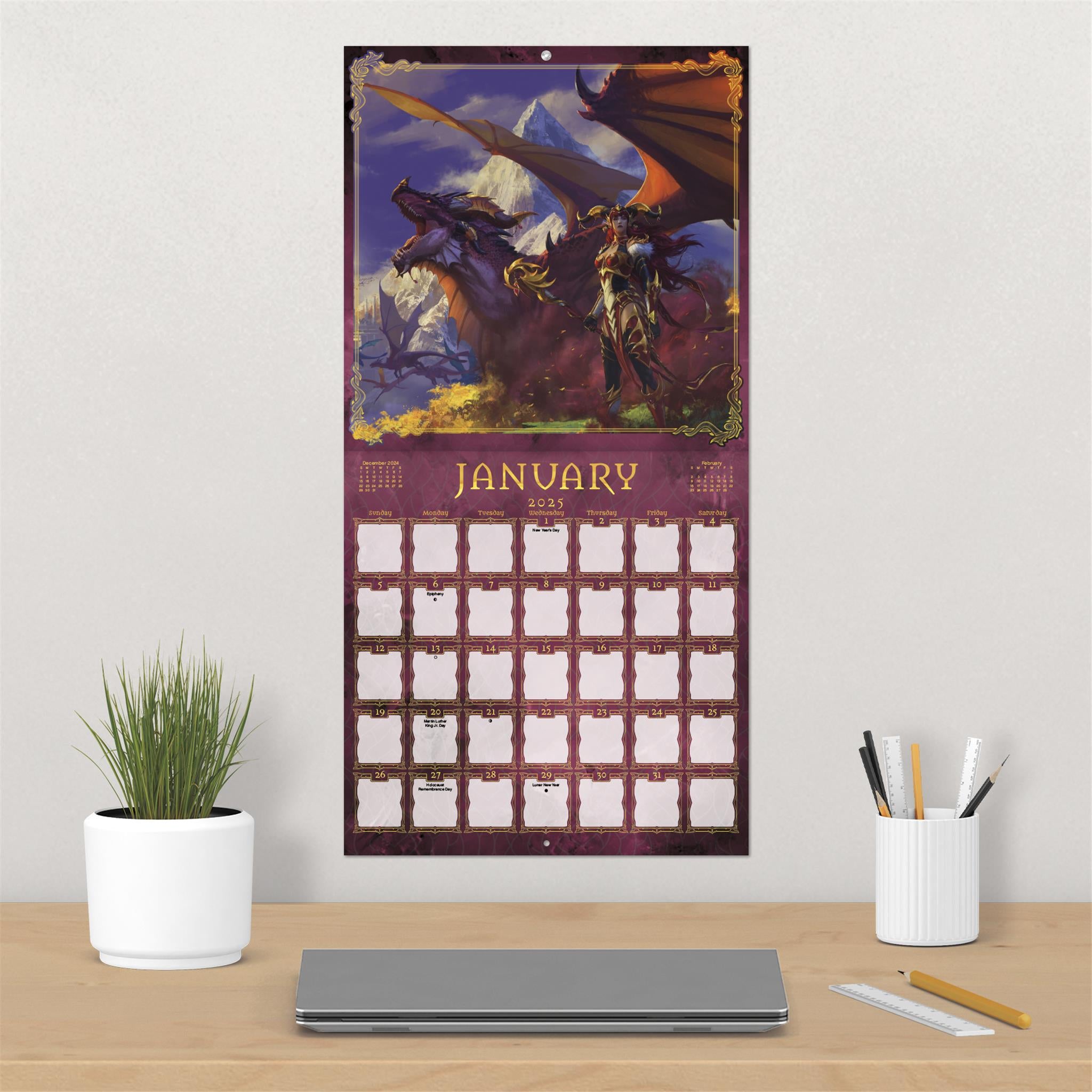 World Of Warcraft Wall 2025 Calendar